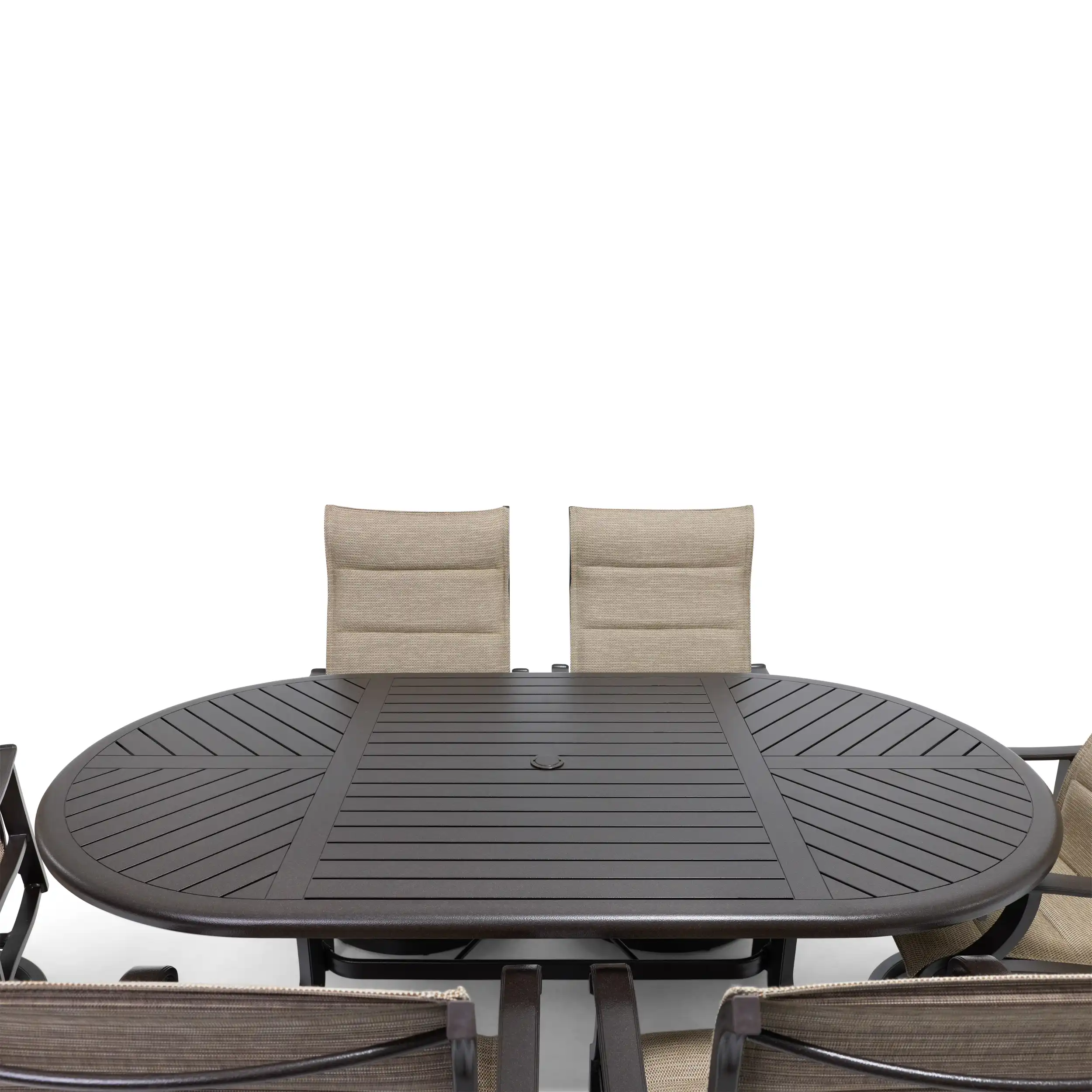 Stirling 7 Piece Padded Sling Oval Dining Group - Image 12
