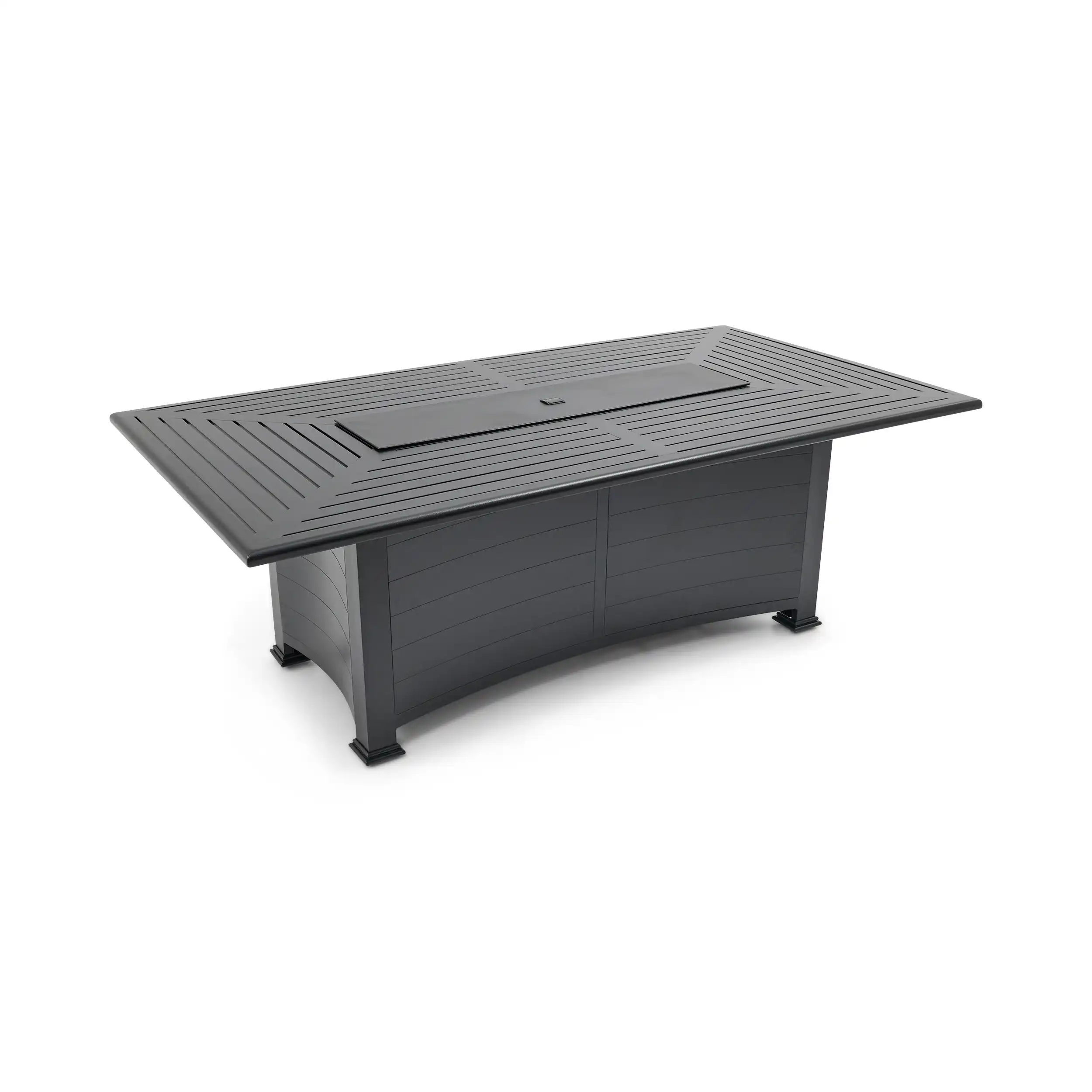 44"x84" Farnham Black Fire Dining Table W/ Lid - Image 12