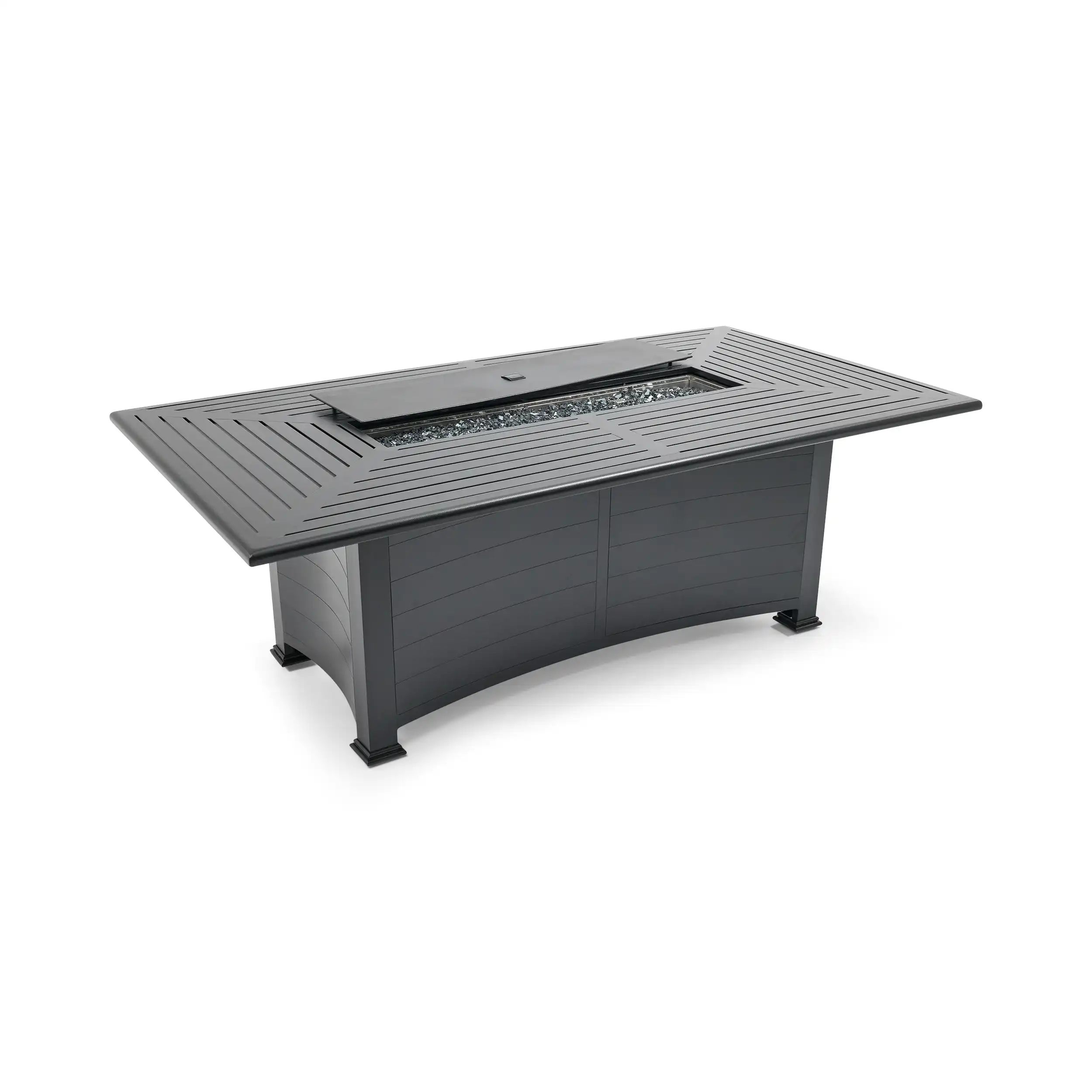 44"x84" Farnham Black Fire Dining Table W/ Lid - Image 11