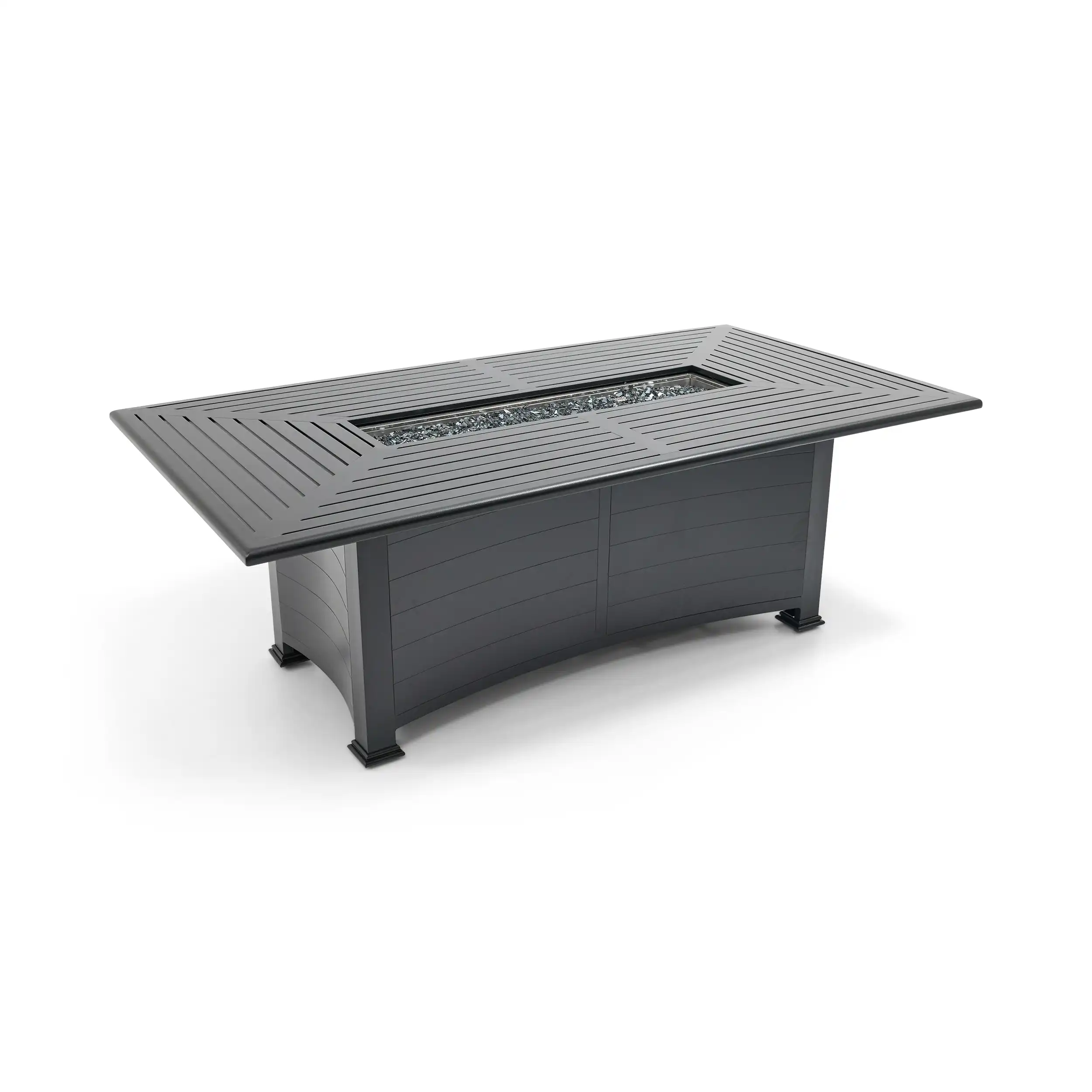 44"x84" Farnham Black Fire Dining Table W/ Lid - Image 5