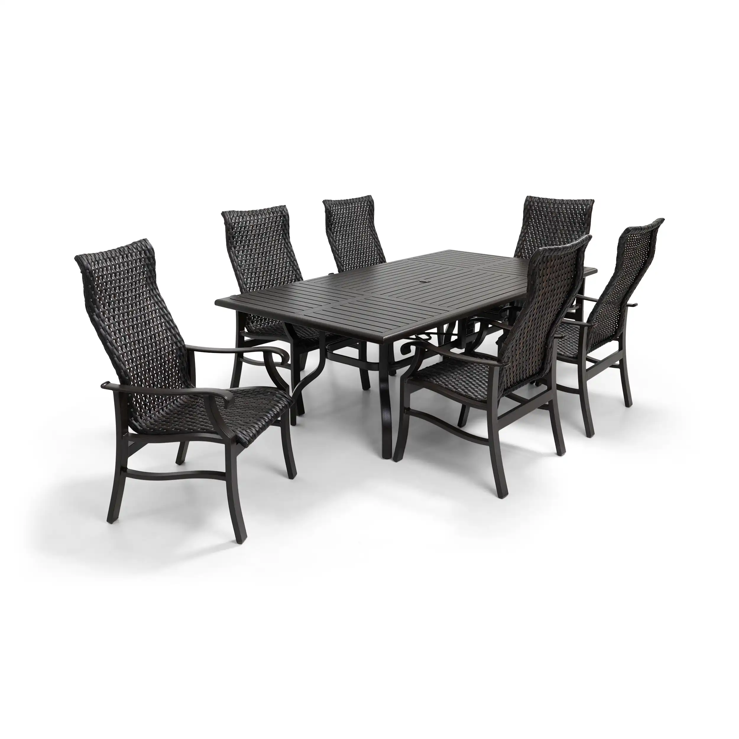 Stirling 7 Piece Woven Dining Group - Image 3