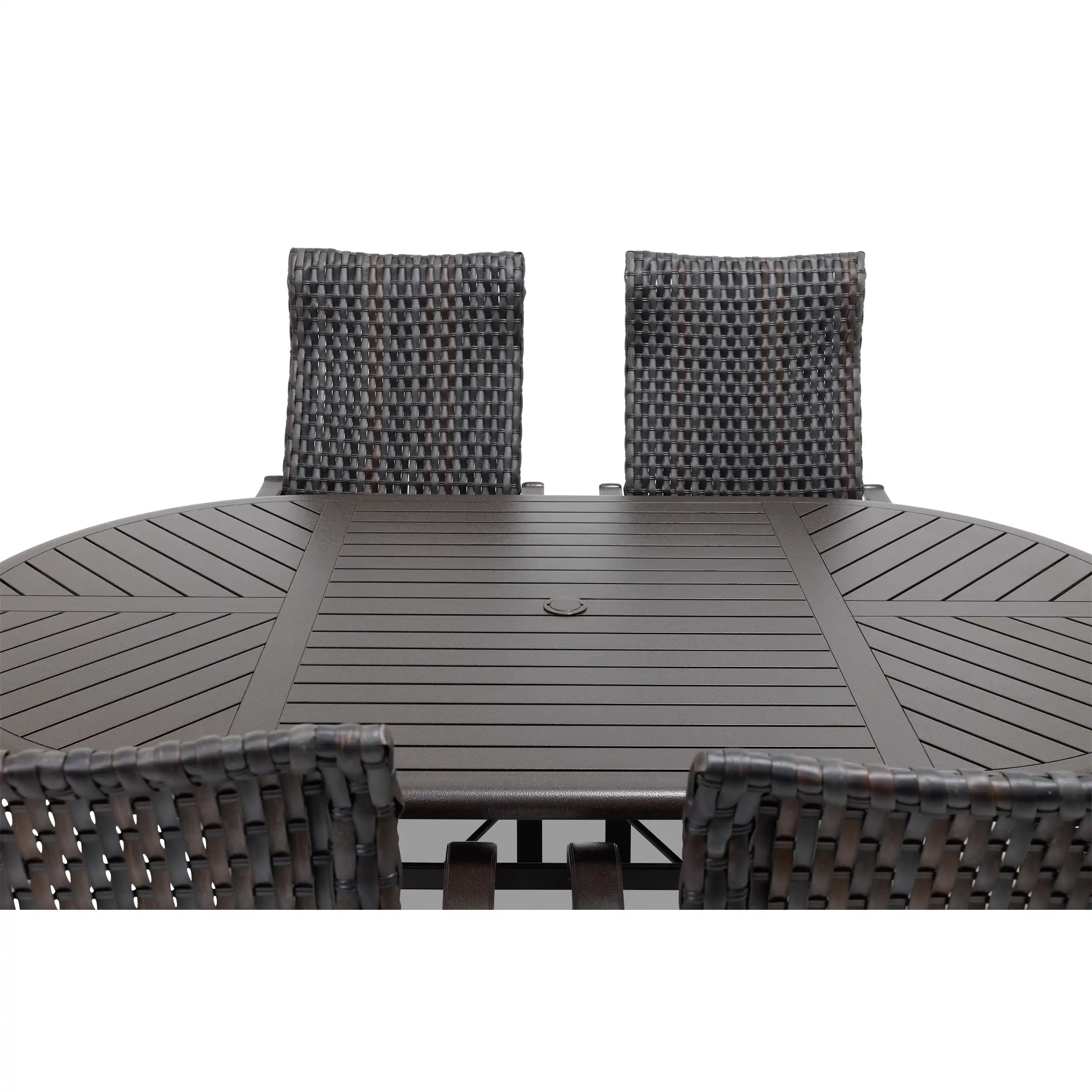 Stirling 7 Piece Woven Oval Dining Group - Image 10