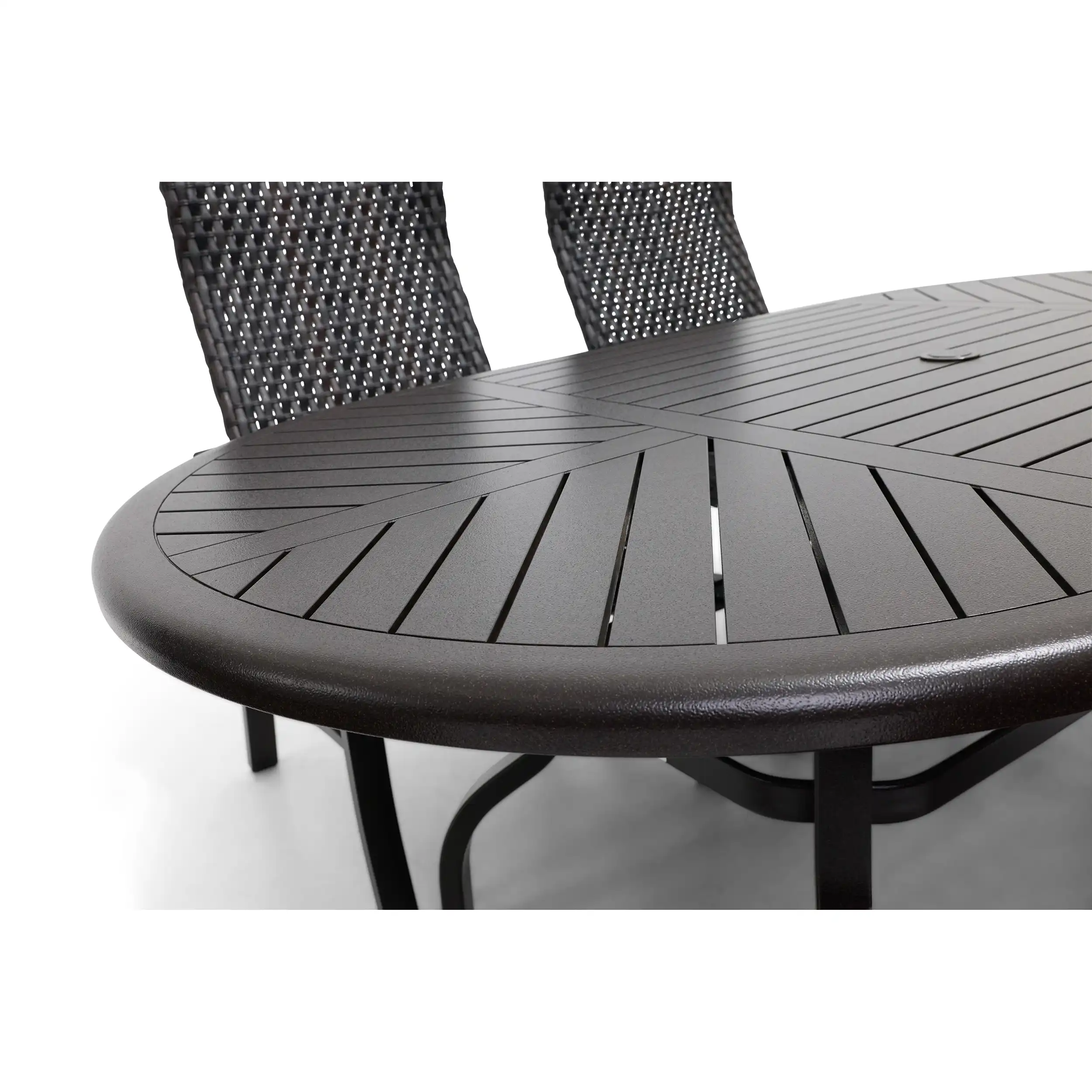 Stirling 7 Piece Woven Oval Dining Group - Image 11