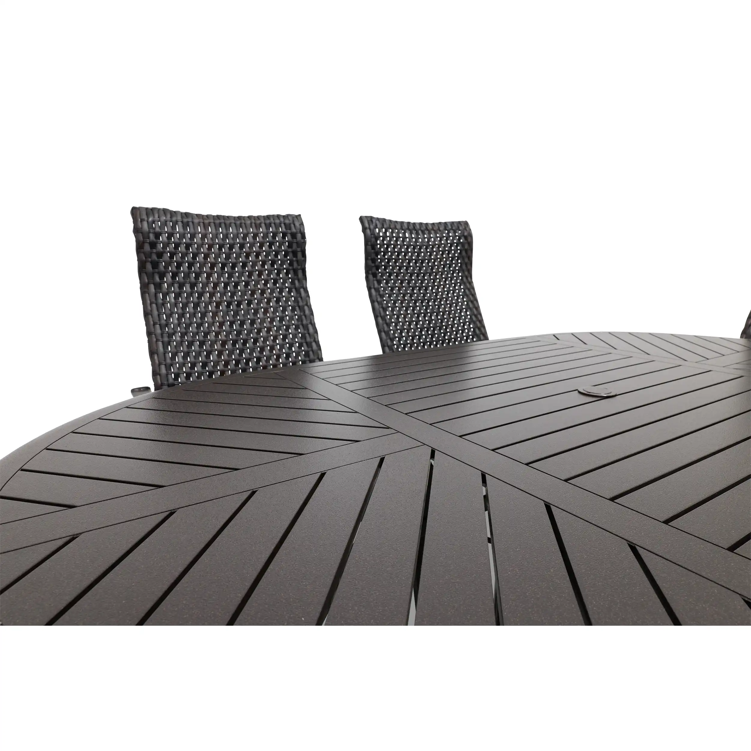 Stirling 7 Piece Woven Oval Dining Group - Image 12