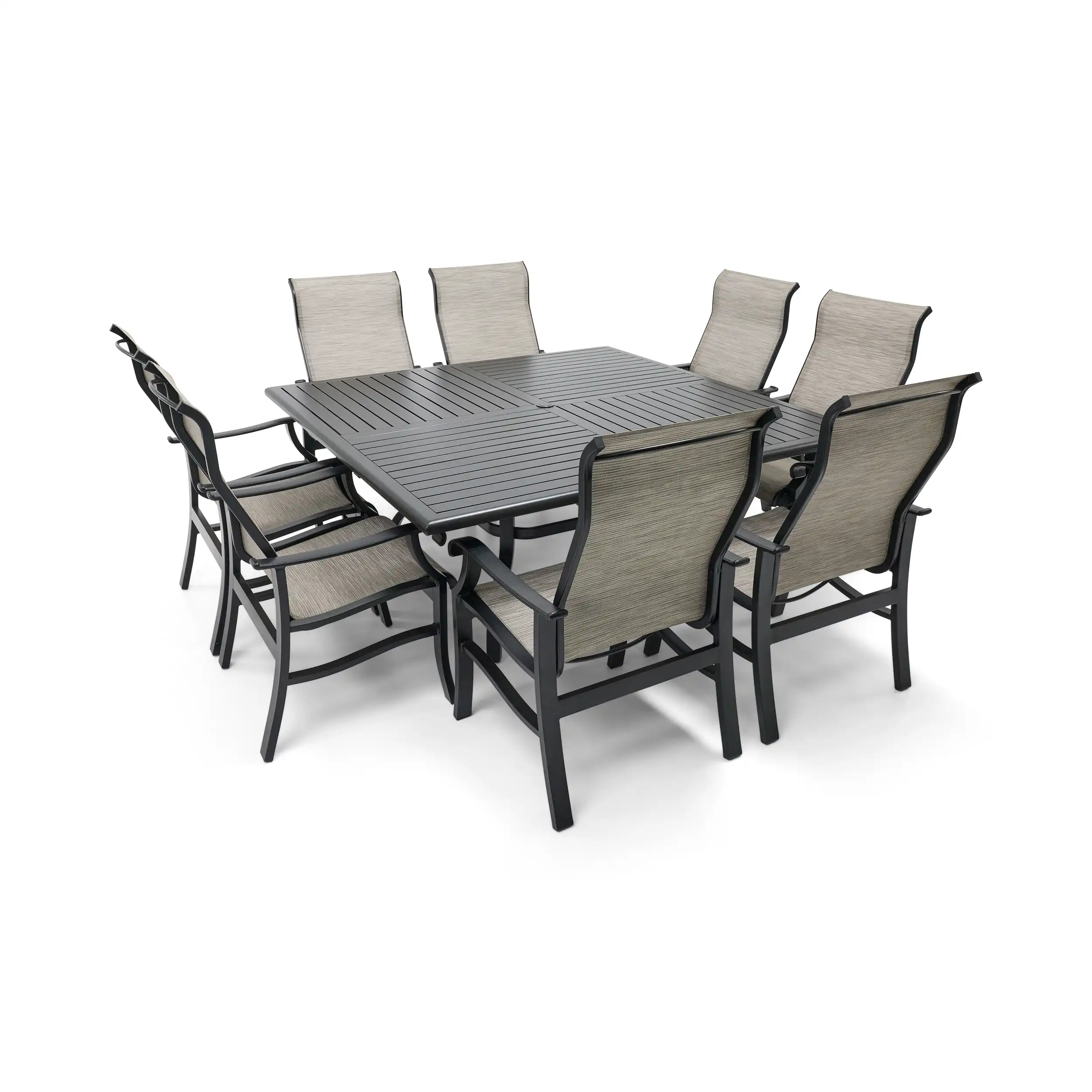 Stirling 9 Piece Sling Square Dining Group - Image 2