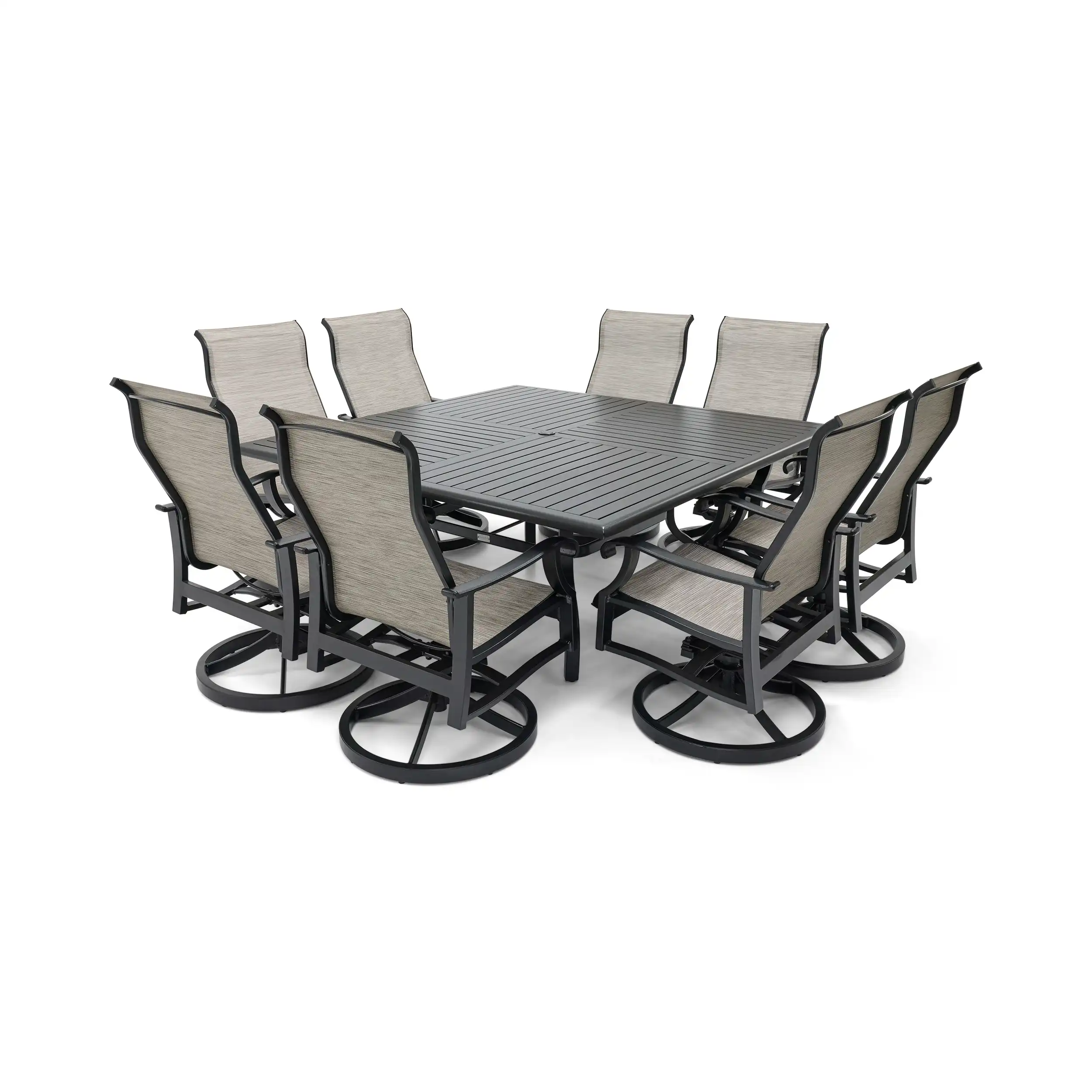 Stirling 9 Piece Sling Square Dining Group - Image 7