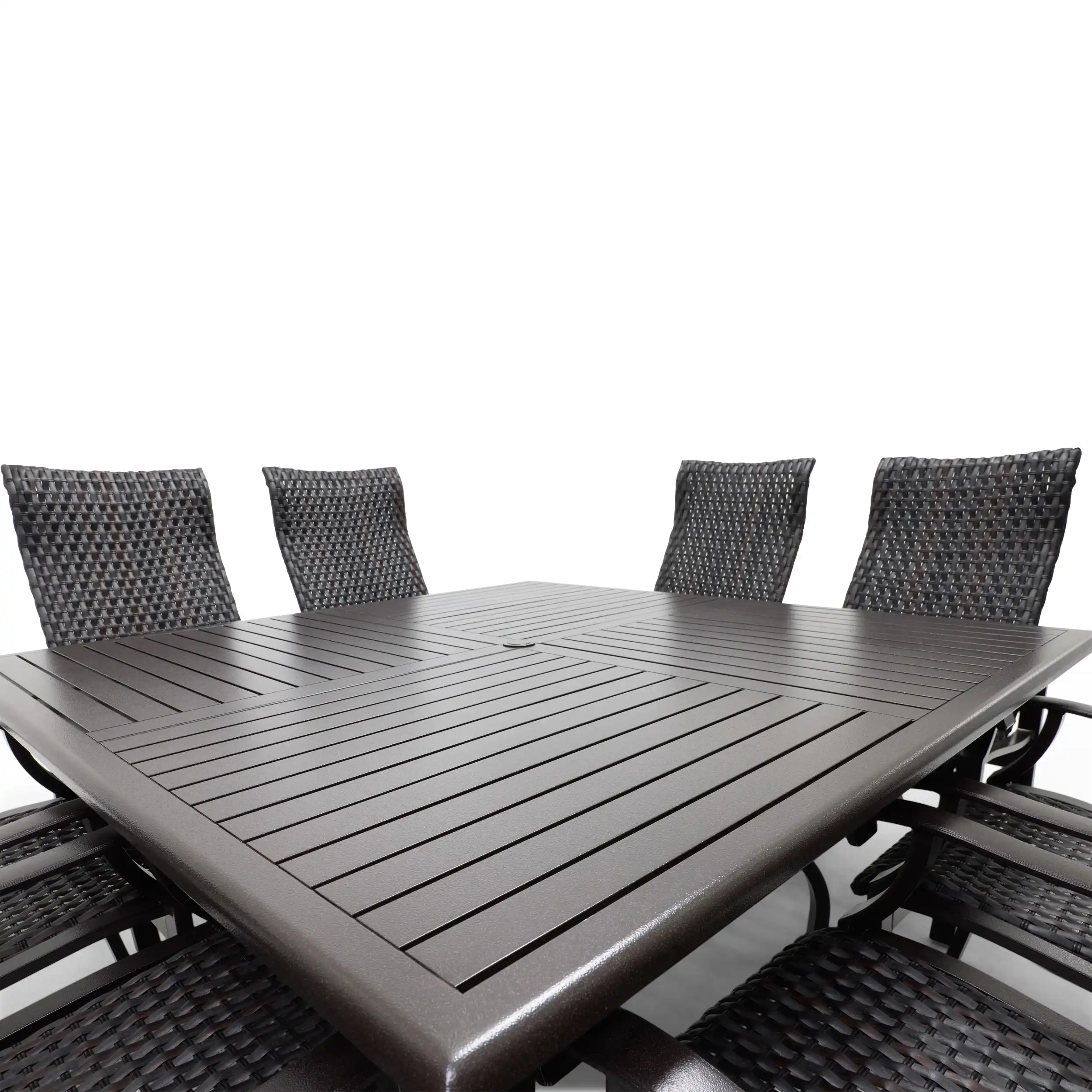 Stirling 9 Piece Woven Square Dining Group - Image 8