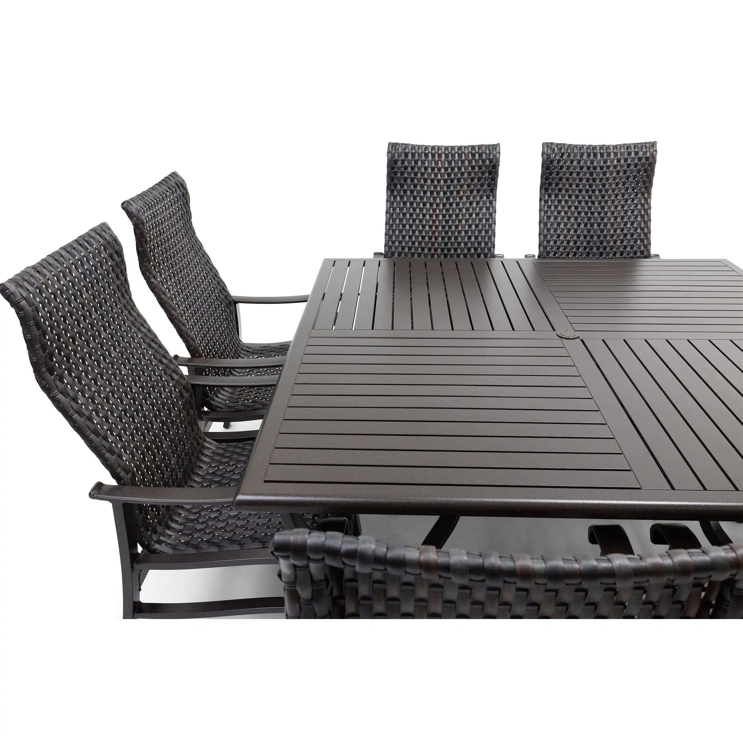 Stirling 9 Piece Woven Square Dining Group - Image 9