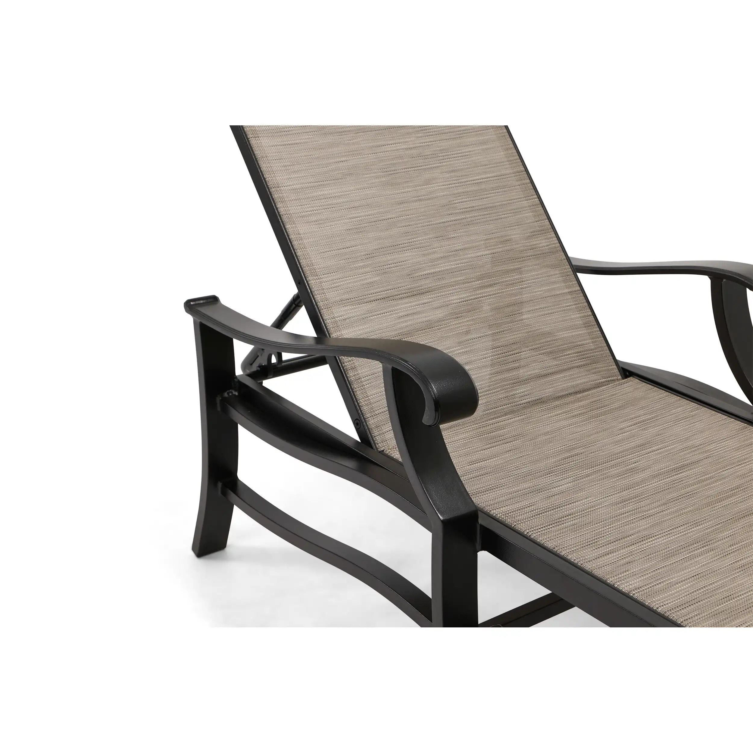 Stirling Deluxe Sling Chaise Lounge W/ Arms - Image 3