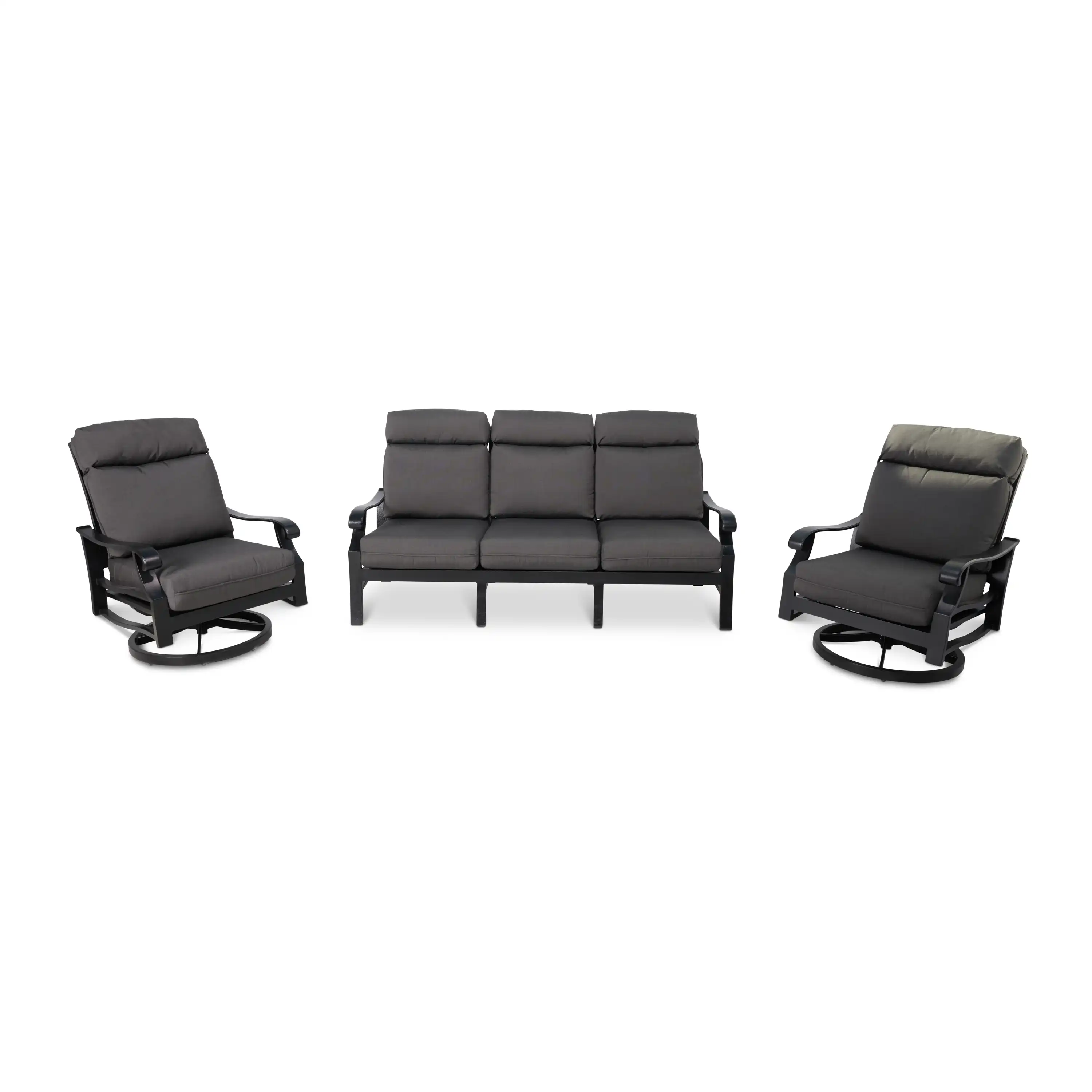 Stirling 5 Piece Sofa Chat Group - Ebony - Image 4