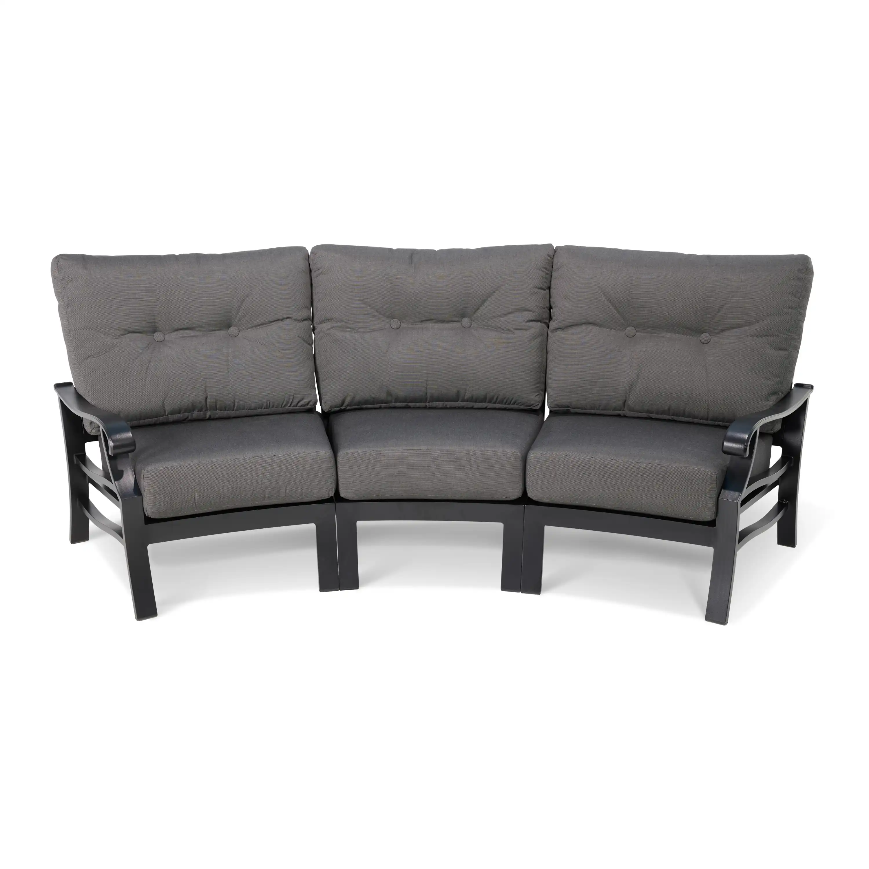 Stirling 5 Piece Curved Sofa Group - Canvas Coal - Image 13