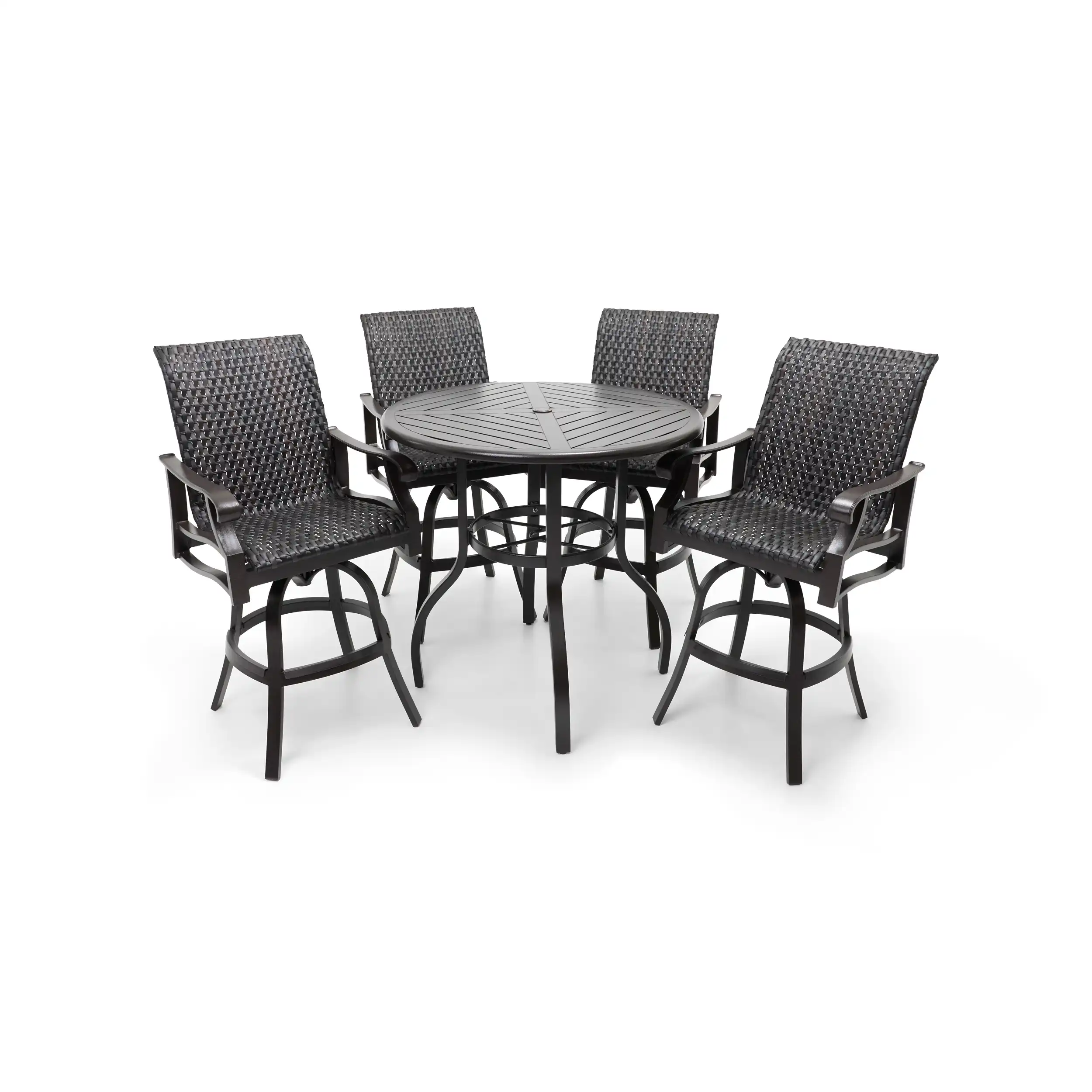 Stirling 5 Piece Woven Bar Height Group - Image 3