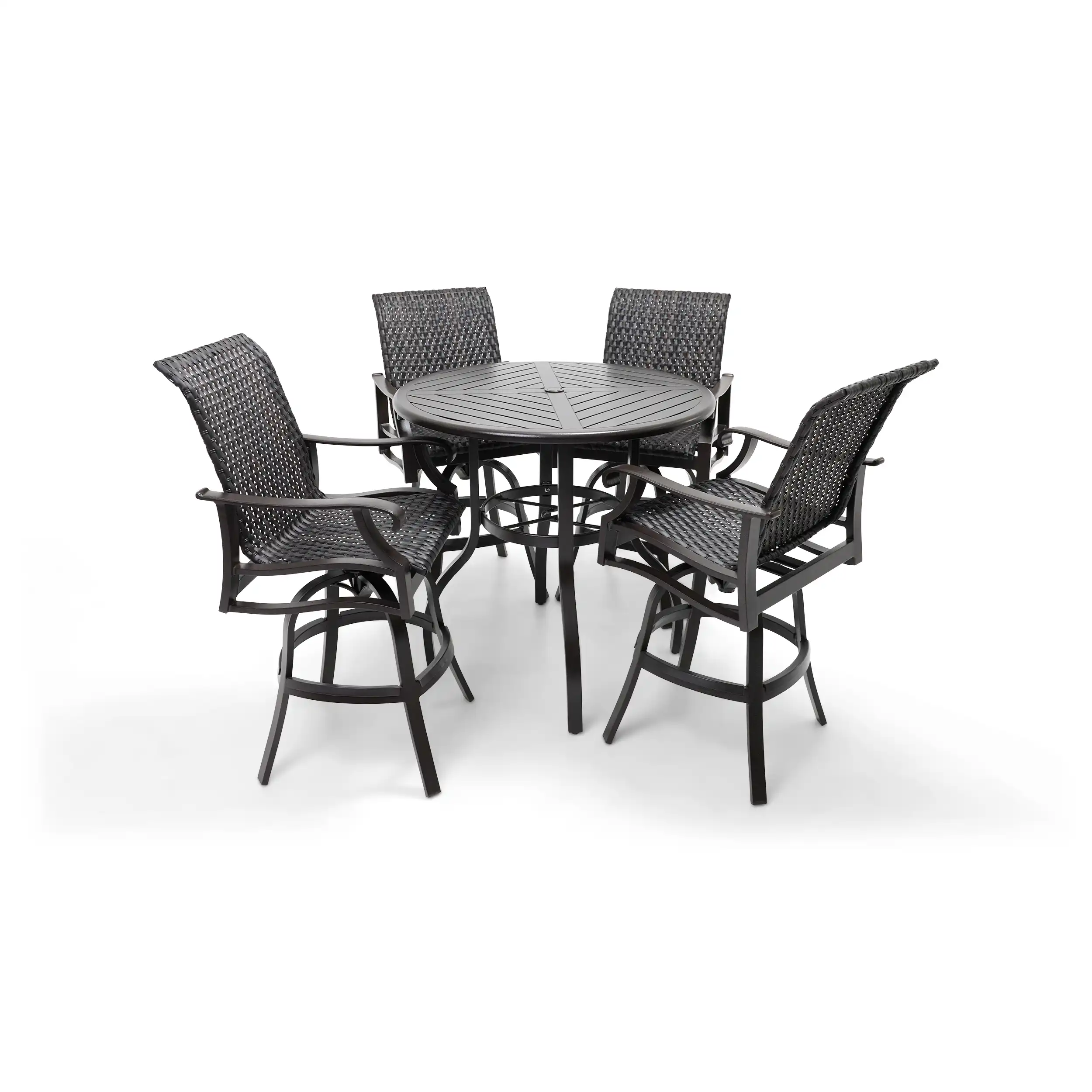 Stirling 5 Piece Woven Bar Height Group - Image 4