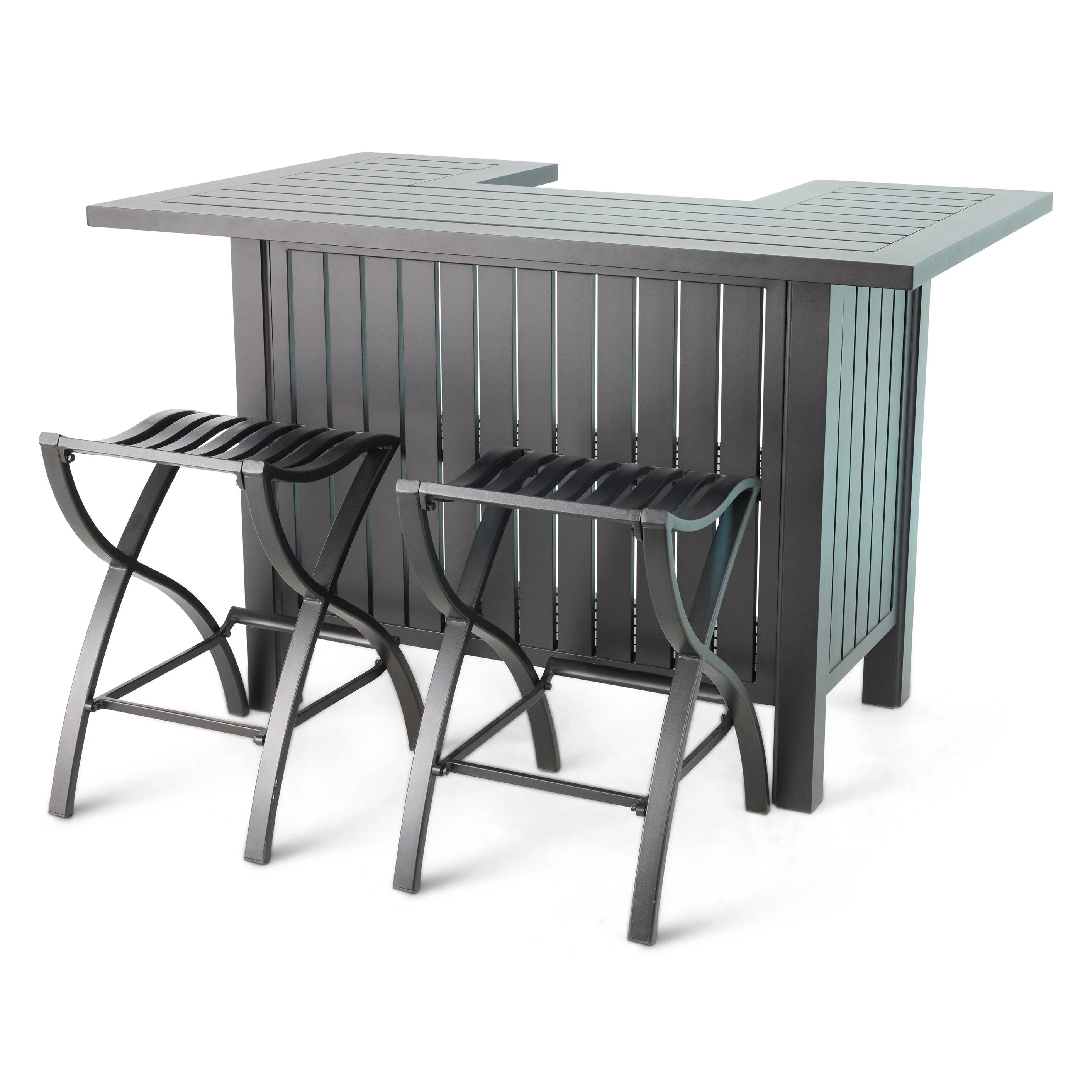 Stratford 3 Piece Bar Height Group W/ 2 Backless Bar Stools - Image 2