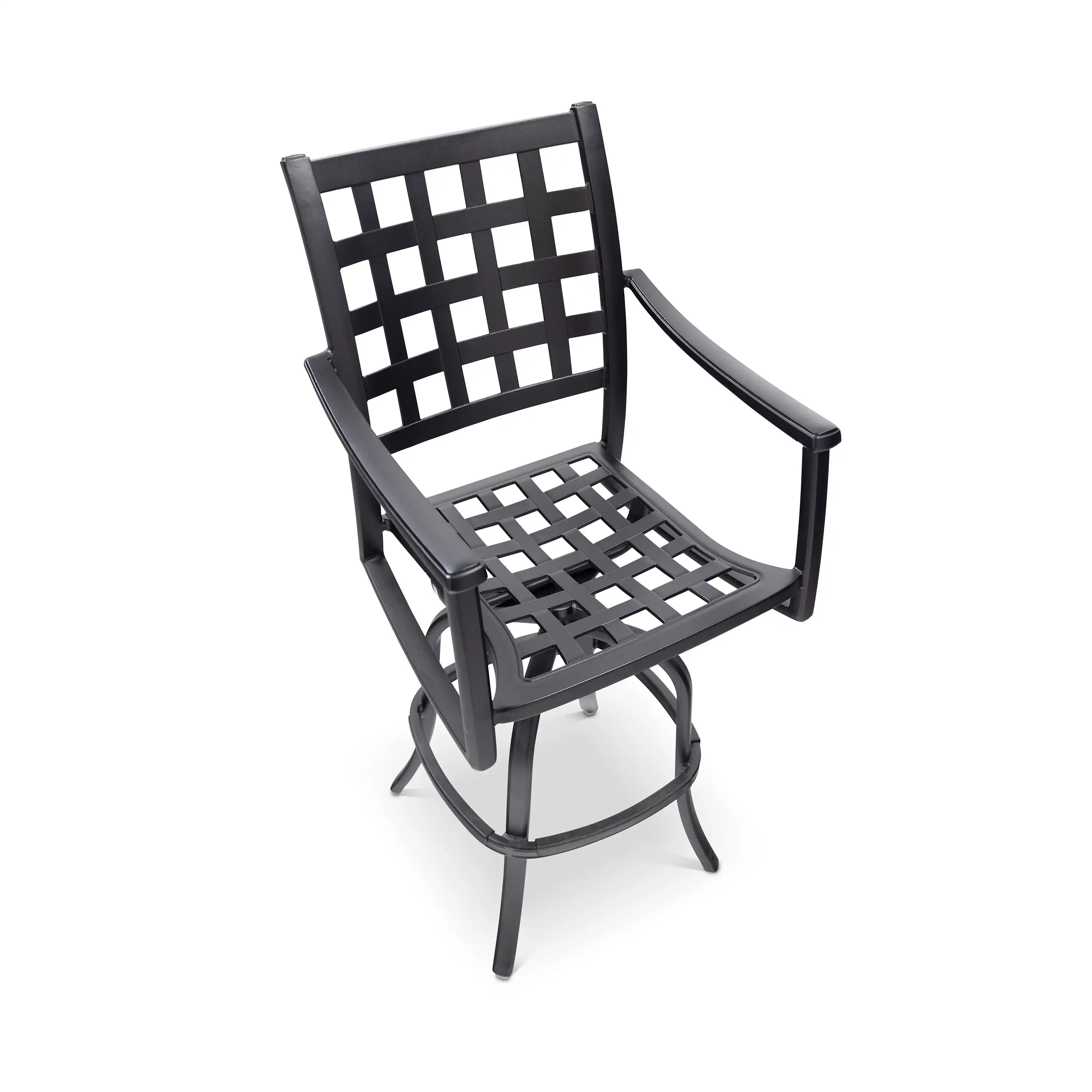Stratford Black Swivel Barstool - Image 3