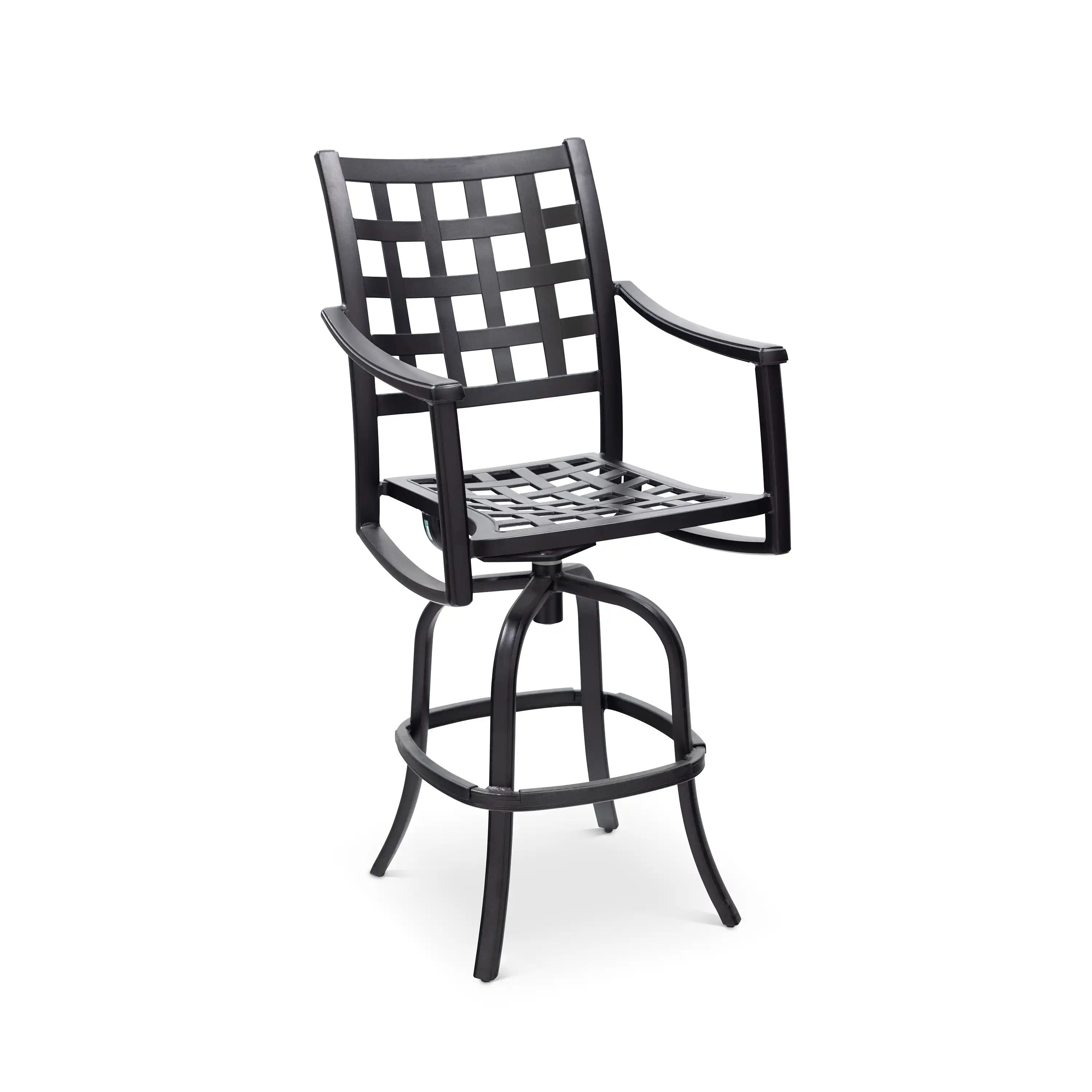 Stratford Black Swivel Barstool - Image 4