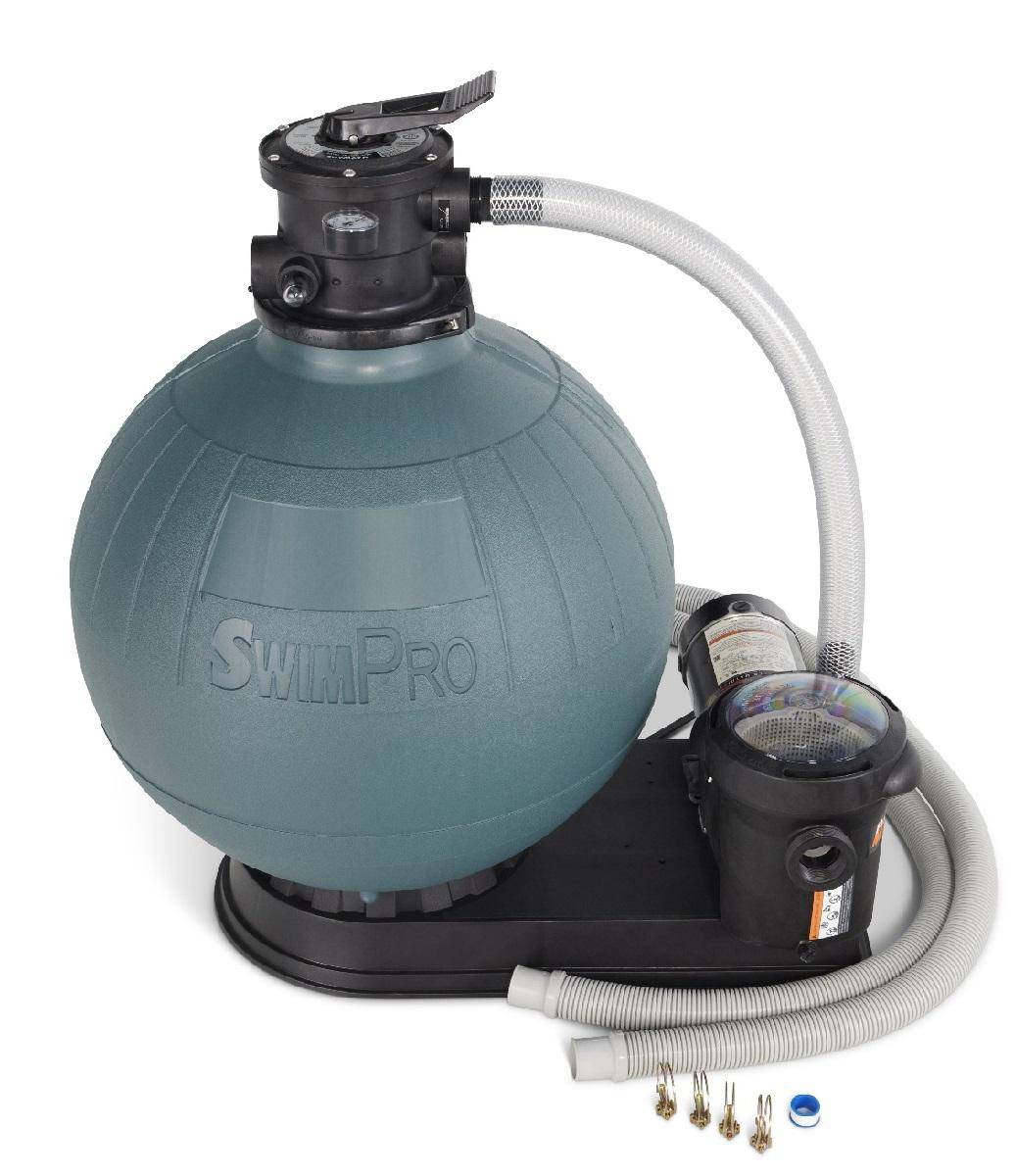 Swimpro 256T W/ 2.0 HP 2SPD Twist Lock Pump, Base, Fittings, & Hoses - Image 2