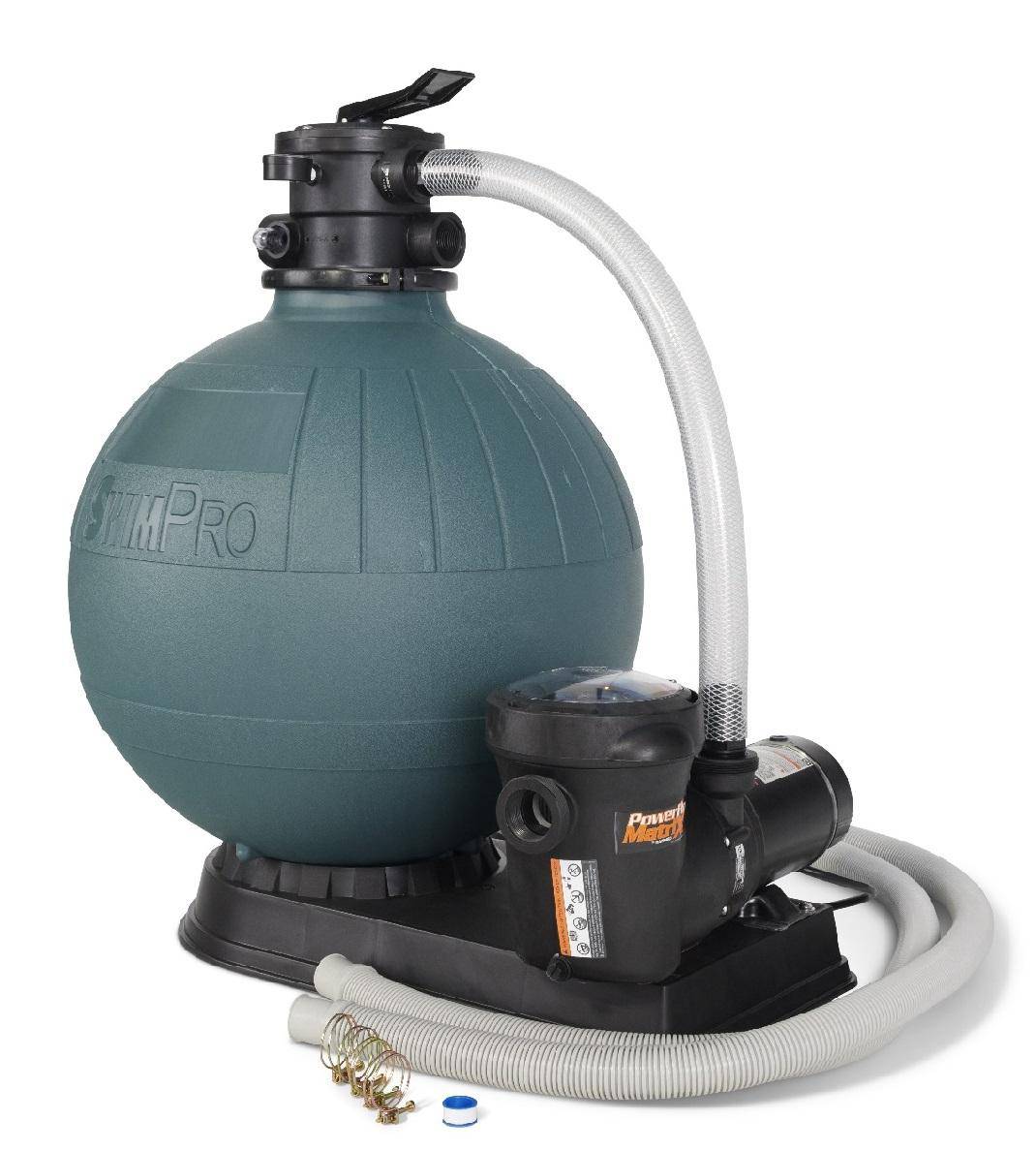 Swimpro 256T W/ 2.0 HP 2SPD Twist Lock Pump, Base, Fittings, & Hoses - Image 6