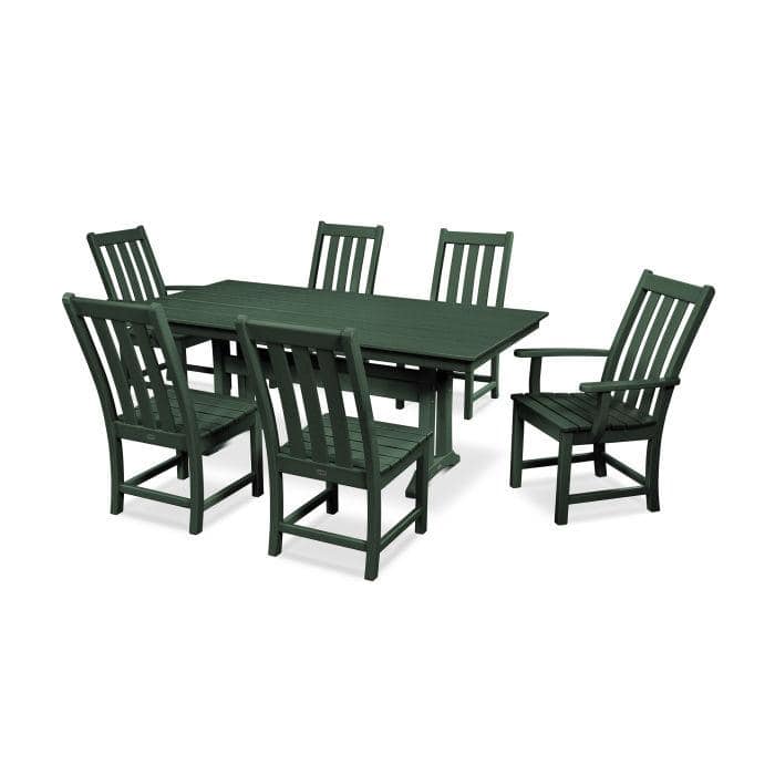 Vineyard 7 Piece Farmhouse Dining Set - Image 6