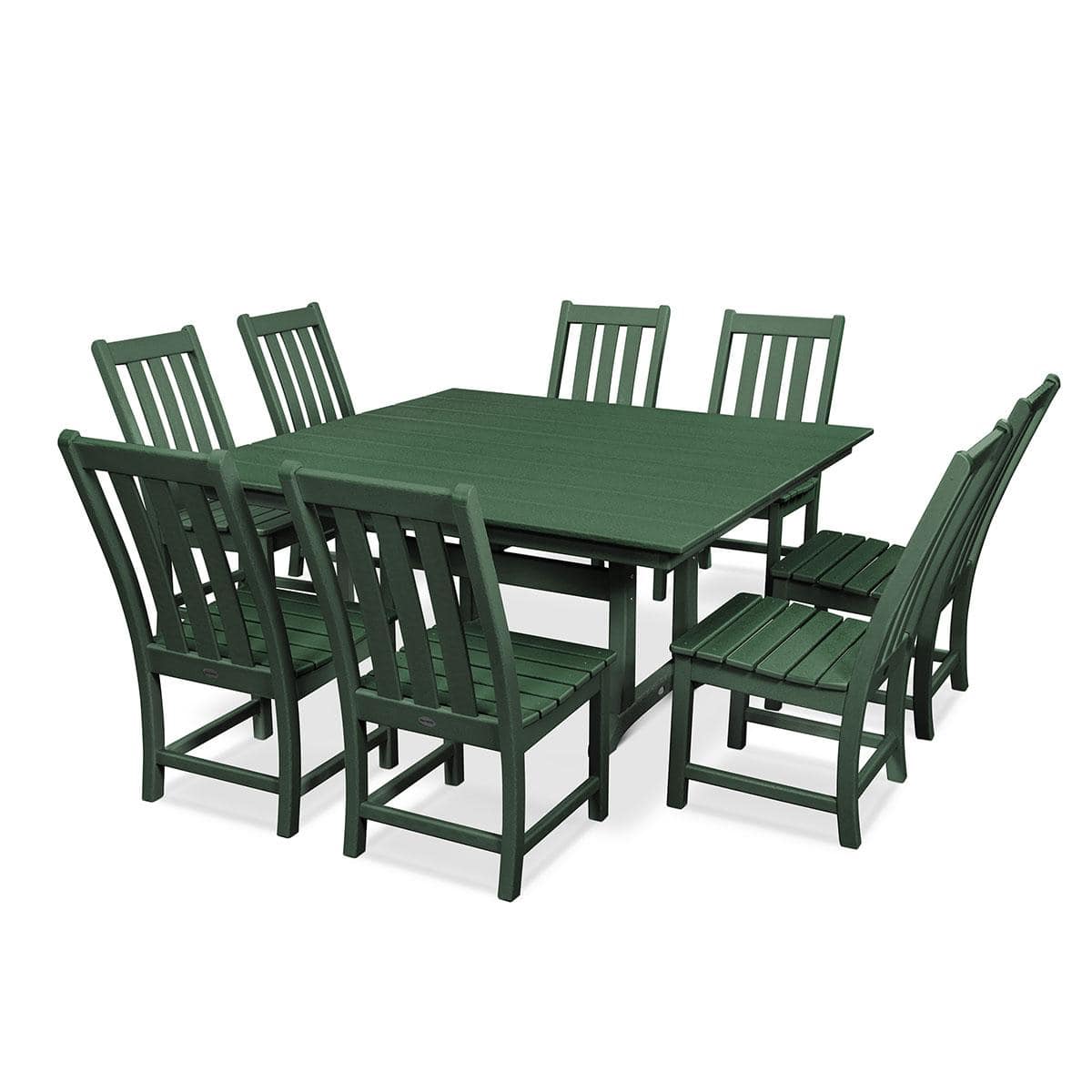 Vineyard 9 Piece Farmhouse Trestle Dining Set - Image 6