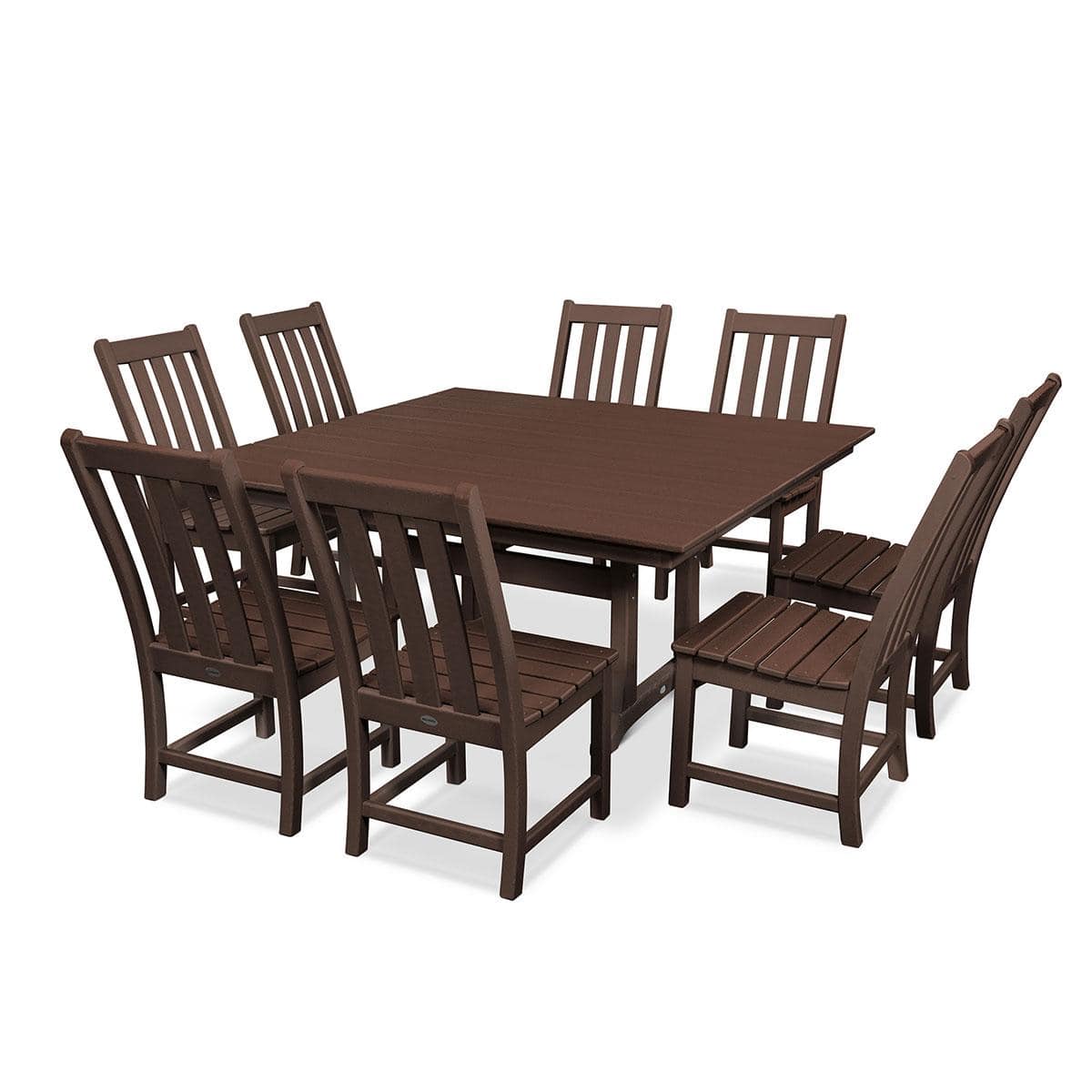 Vineyard 9 Piece Farmhouse Trestle Dining Set - Image 7