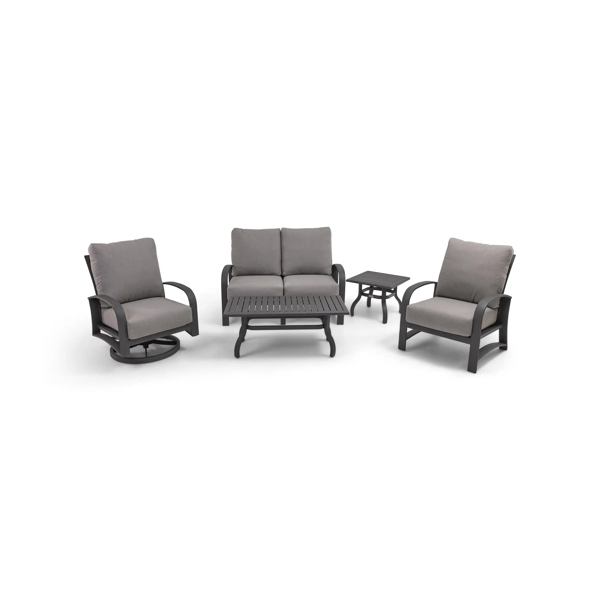 Wakefield 5 Piece Loveseat Chat Group - Barbados Fog - Image 2