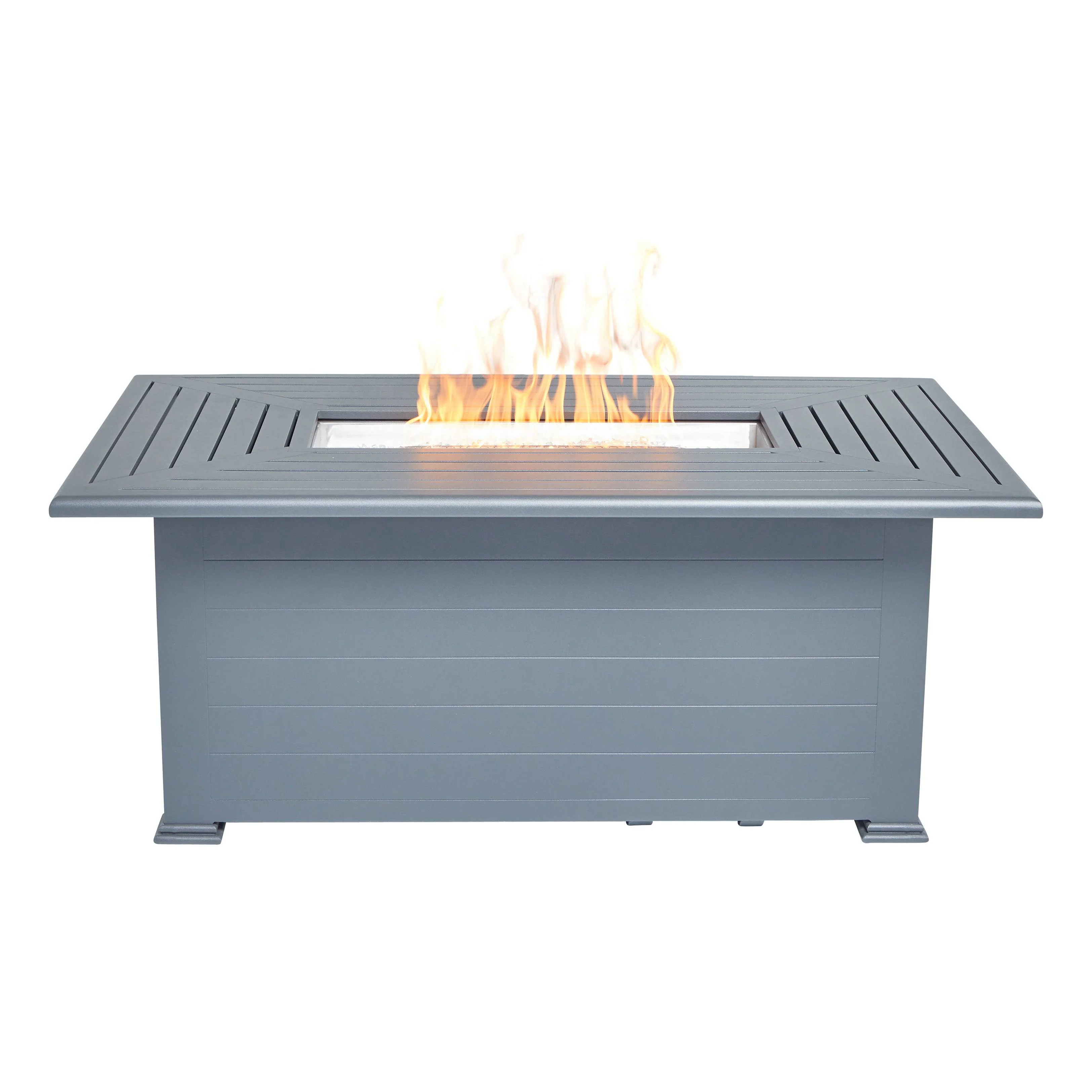 36"x58" Farnham Graphite Fire Table W/ Lid - Image 2