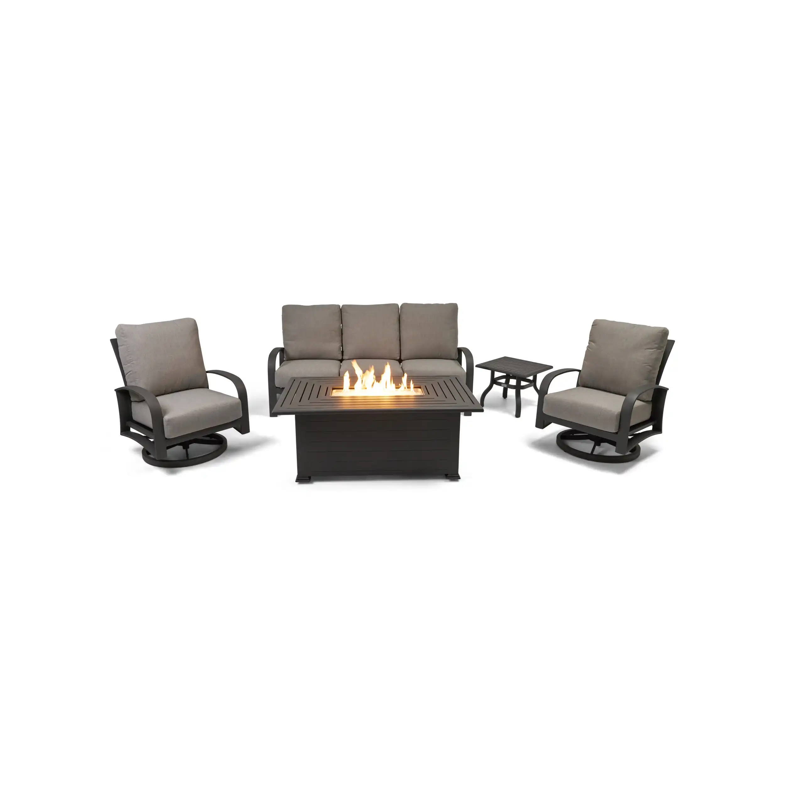 Wakefield 5 Piece Sofa Firepit/Chat Group - Barbados Fog - Image 5