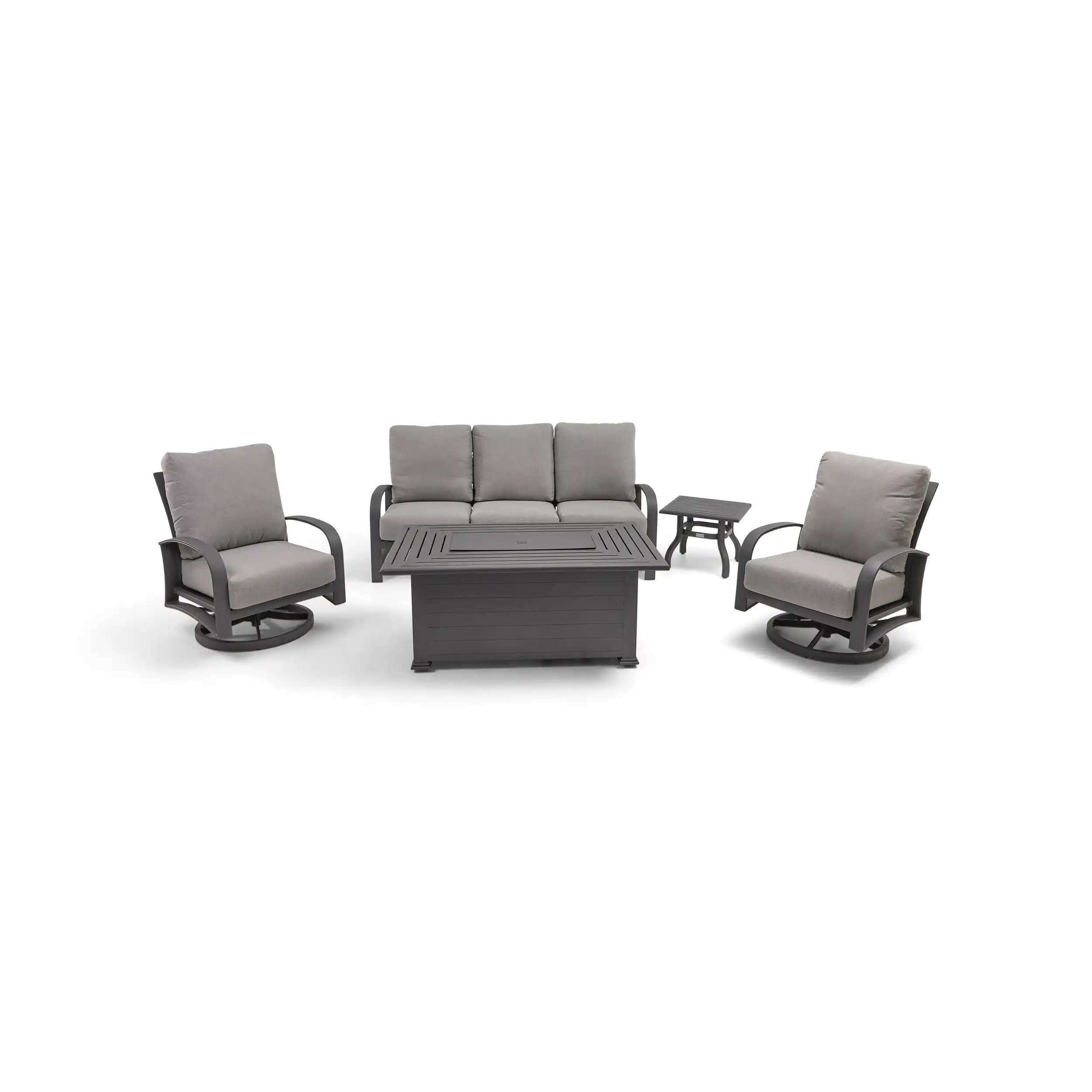 Wakefield 5 Piece Sofa Firepit/Chat Group - Barbados Fog - Image 7
