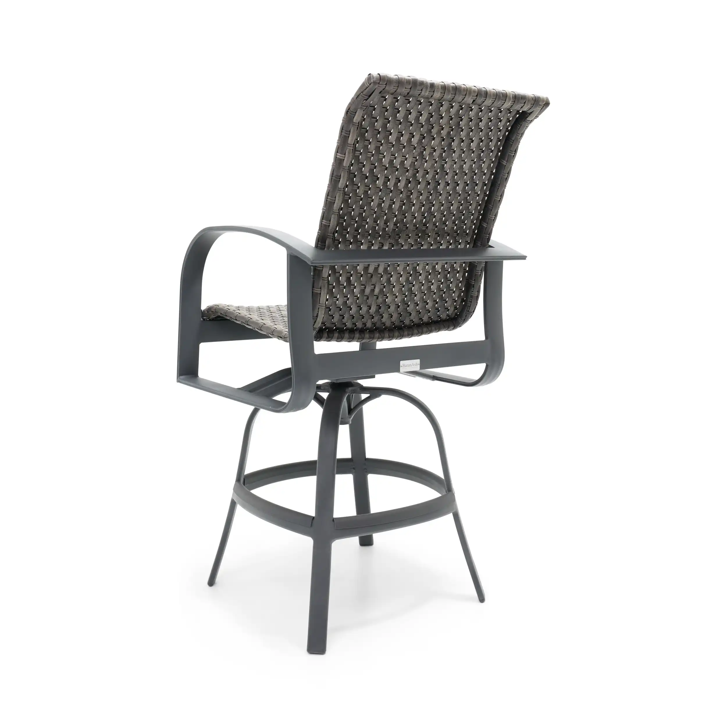 Wakefield Woven Swivel Barstool - Image 3