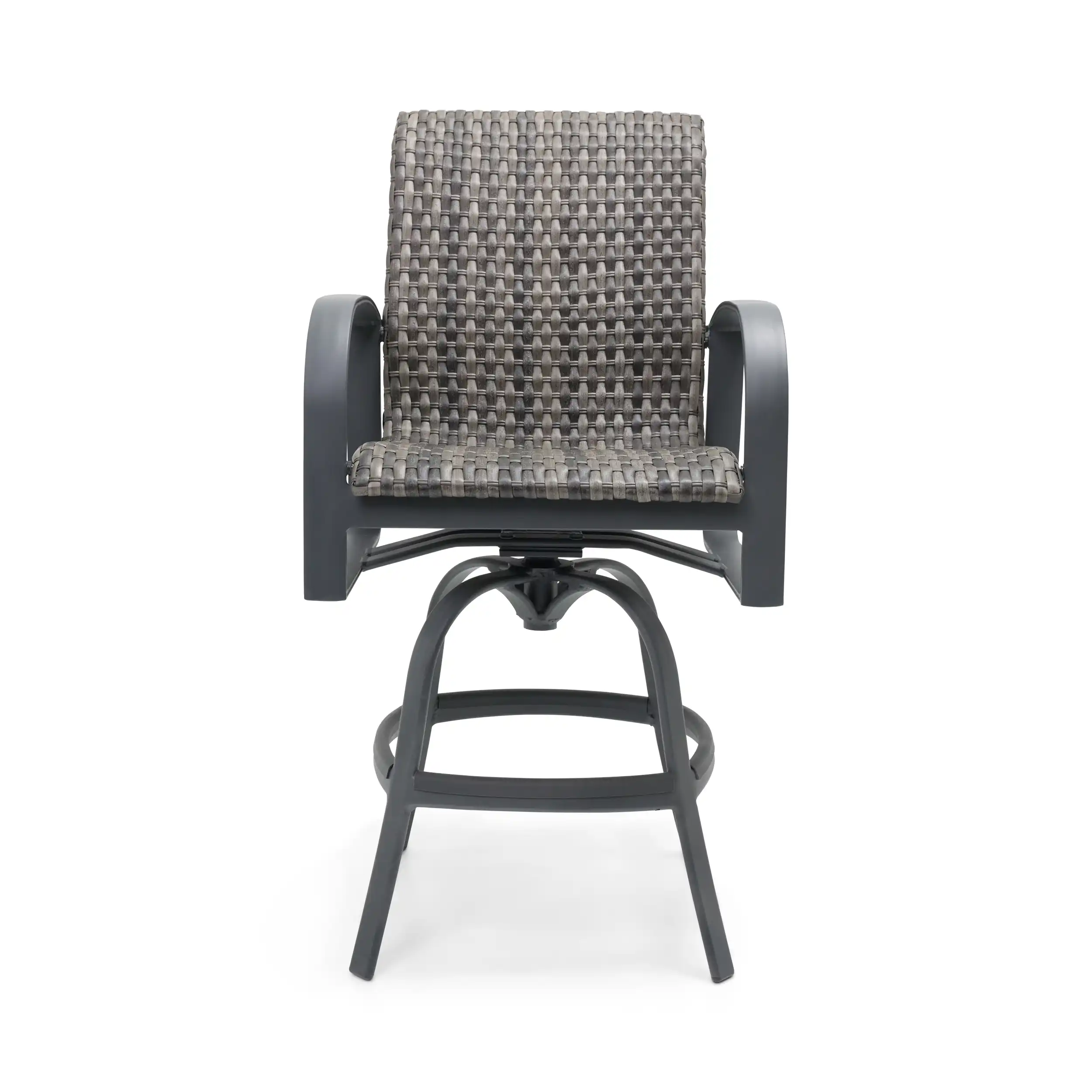 Wakefield Woven Swivel Barstool - Image 4