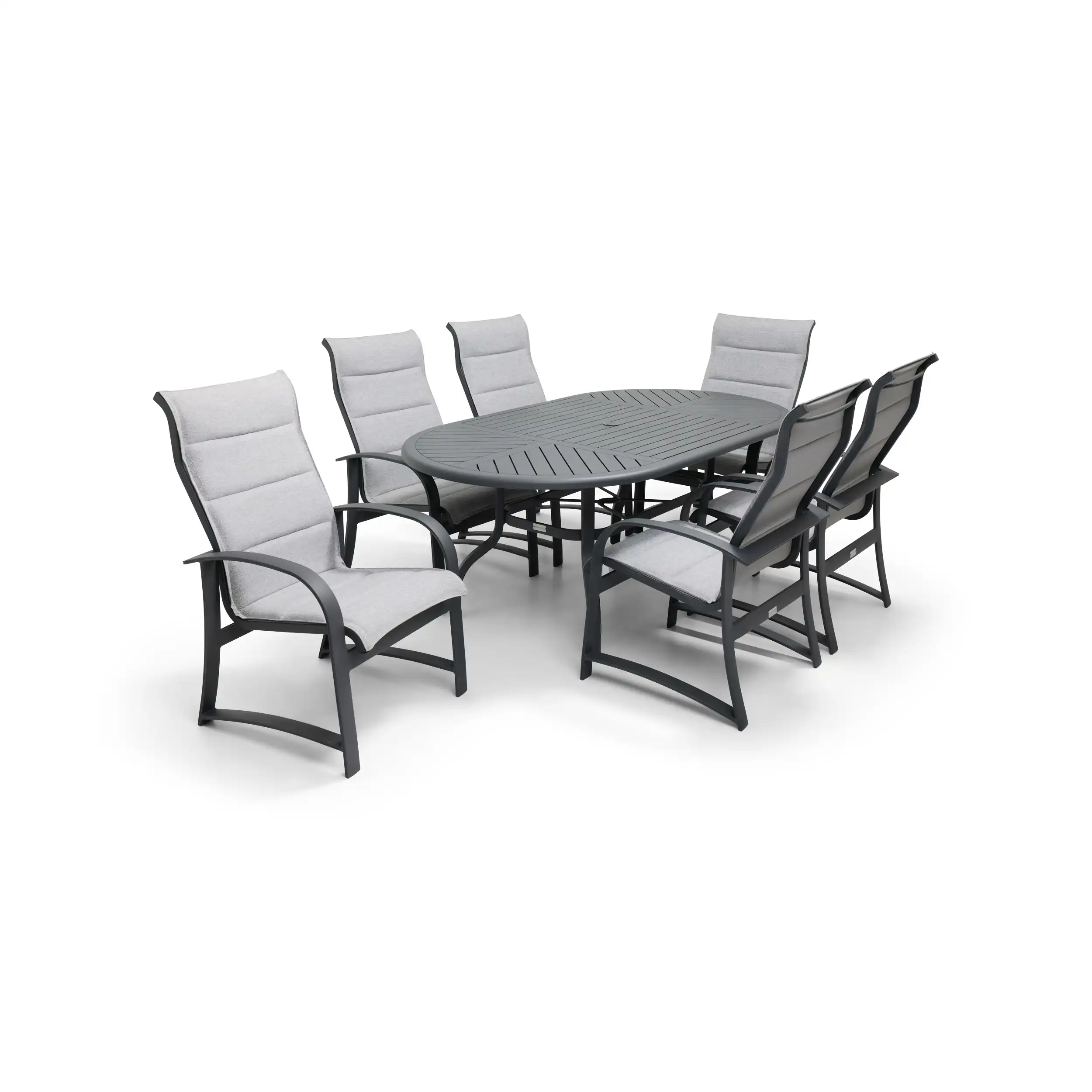 Wakefield 7 Piece Padded Sling Oval Dining Group - Image 3