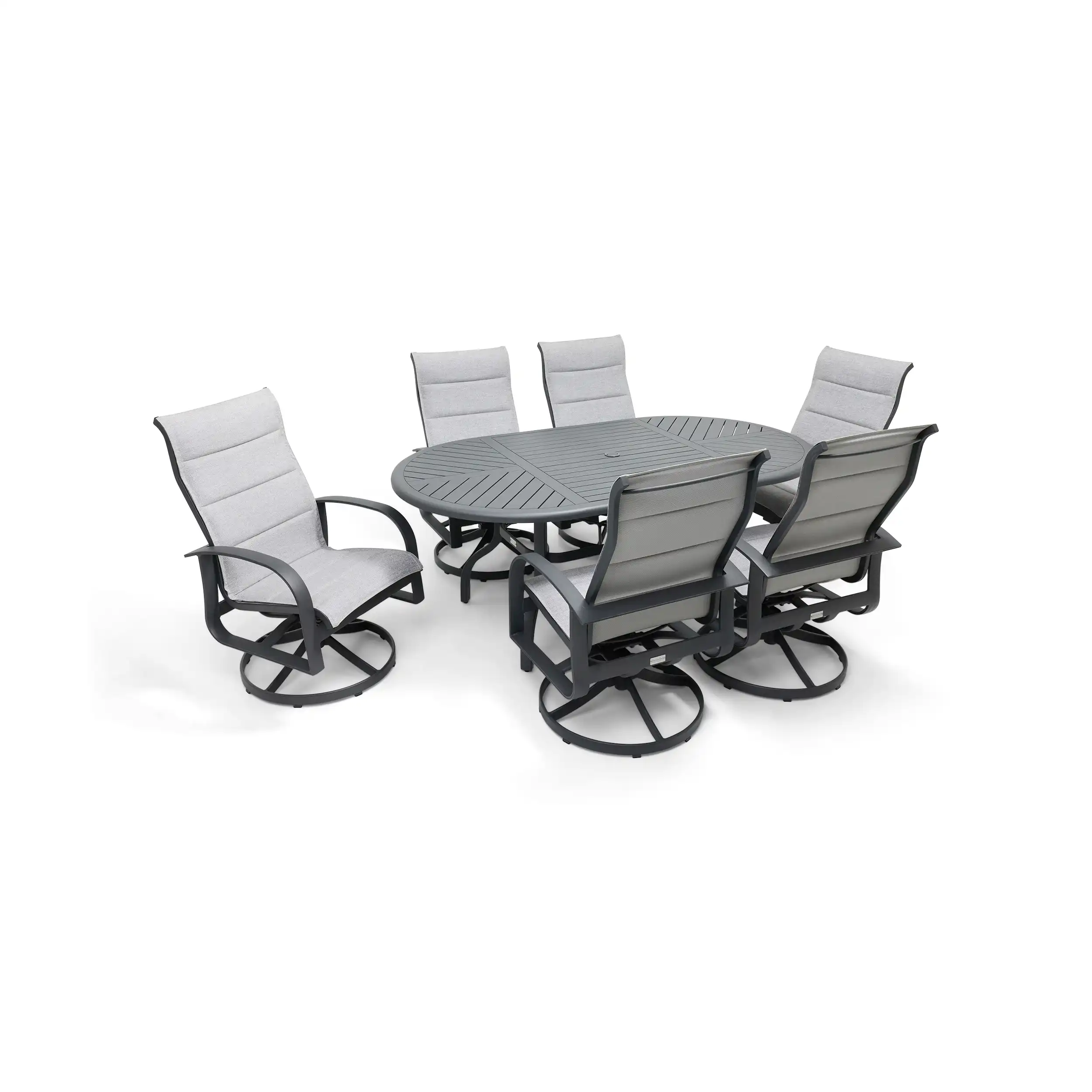 Wakefield 7 Piece Padded Sling Oval Dining Group - Image 6