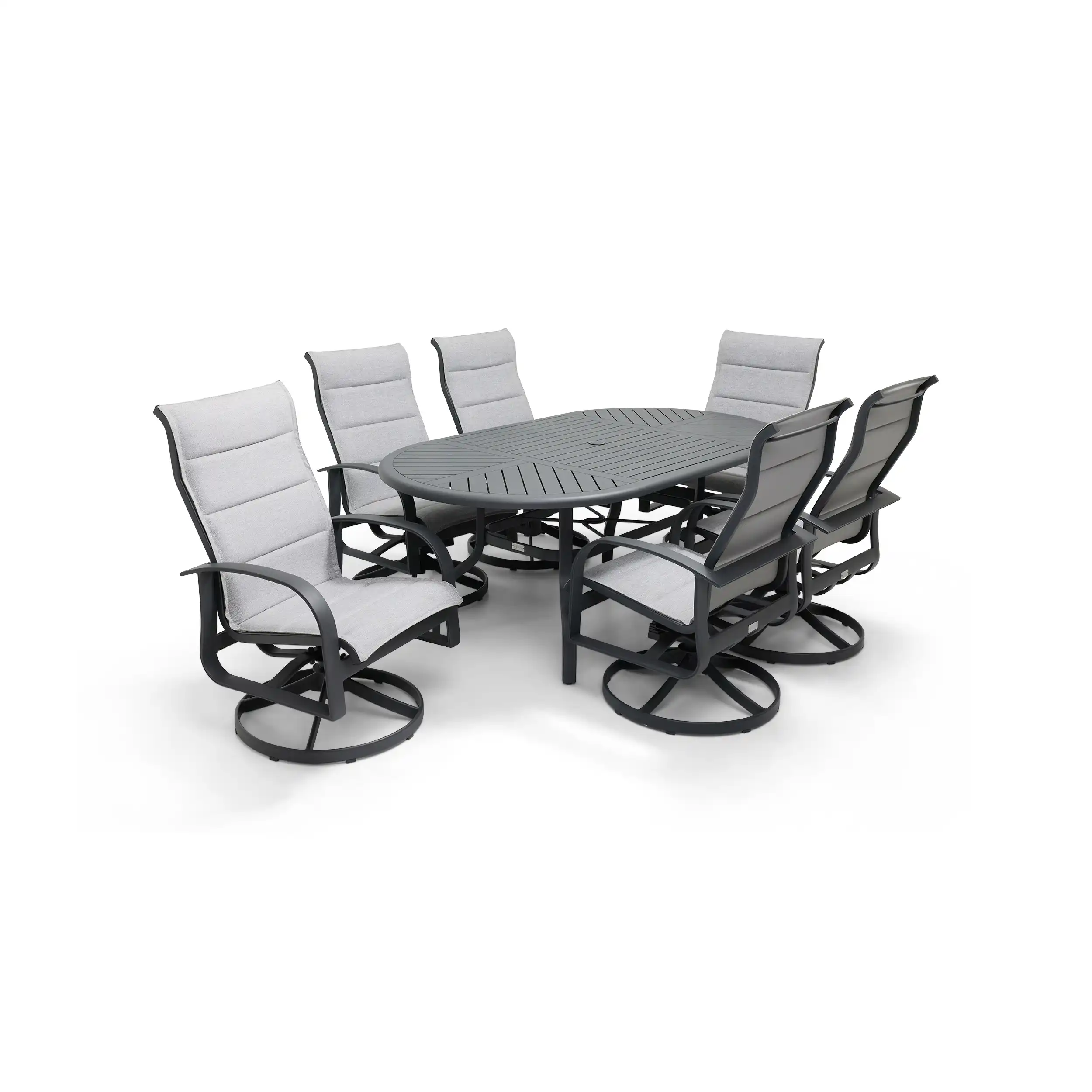 Wakefield 7 Piece Padded Sling Oval Dining Group - Image 7