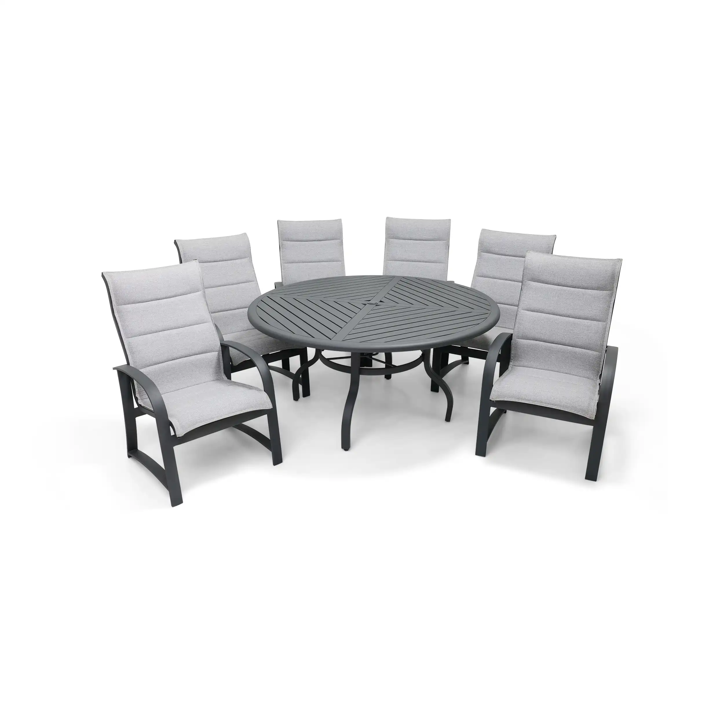 Wakefield 7 Piece Padded Sling Round Dining Group - Image 2