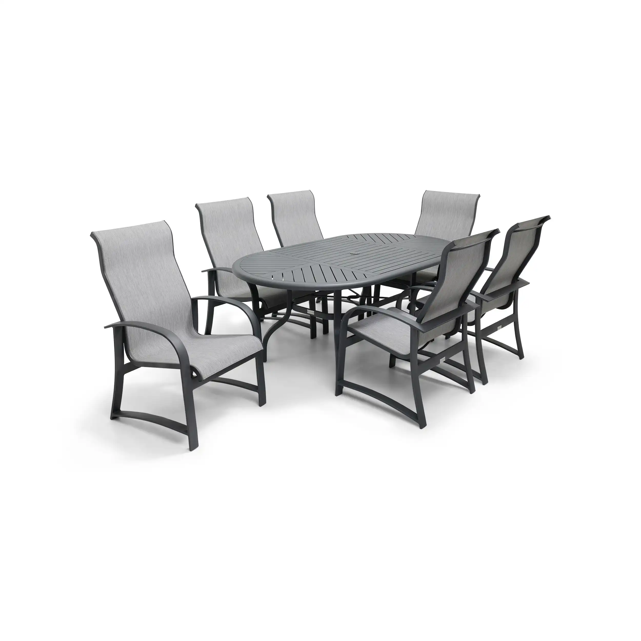 Wakefield 7 Piece Sling Oval Dining Group - Image 3