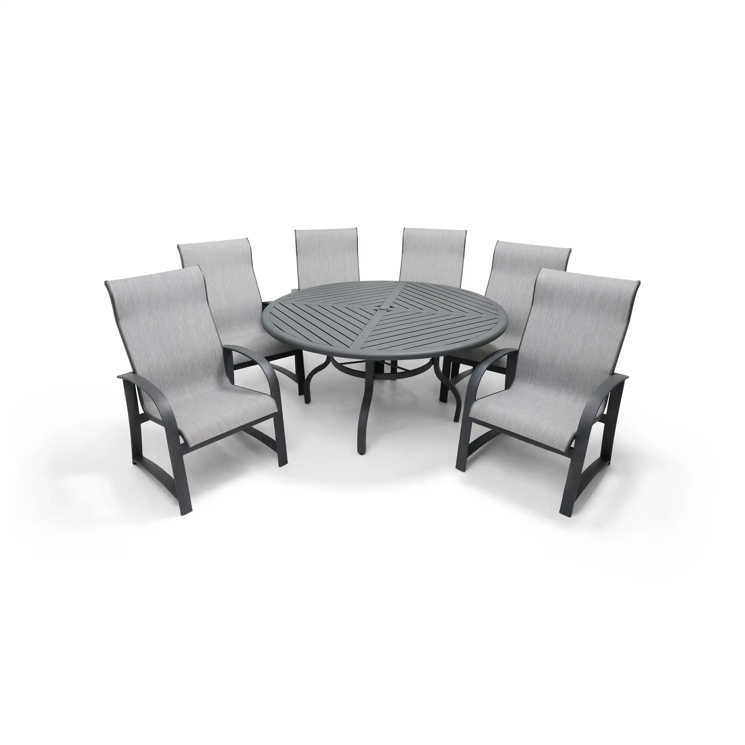 Wakefield 7 Piece Sling Round Dining Group - Image 2