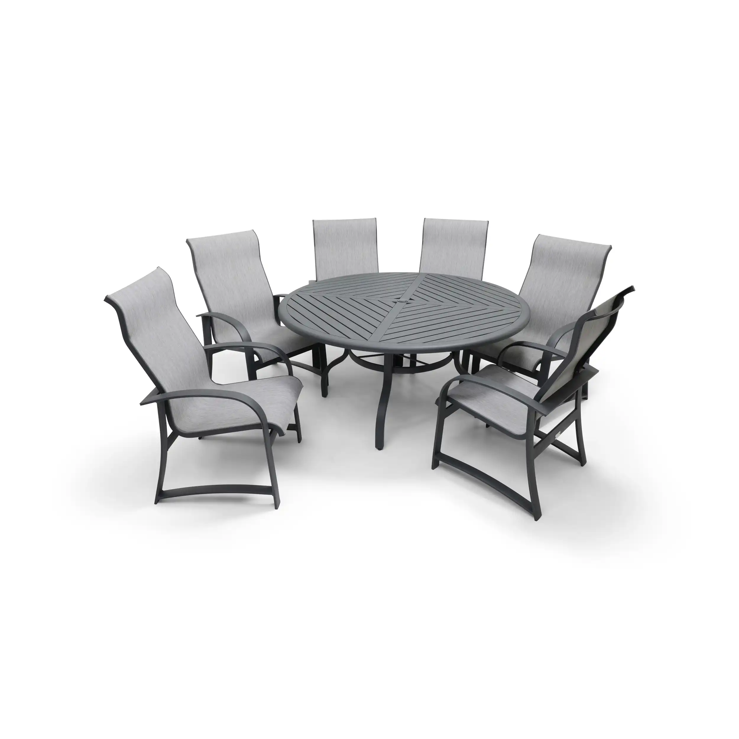 Wakefield 7 Piece Sling Round Dining Group - Image 3
