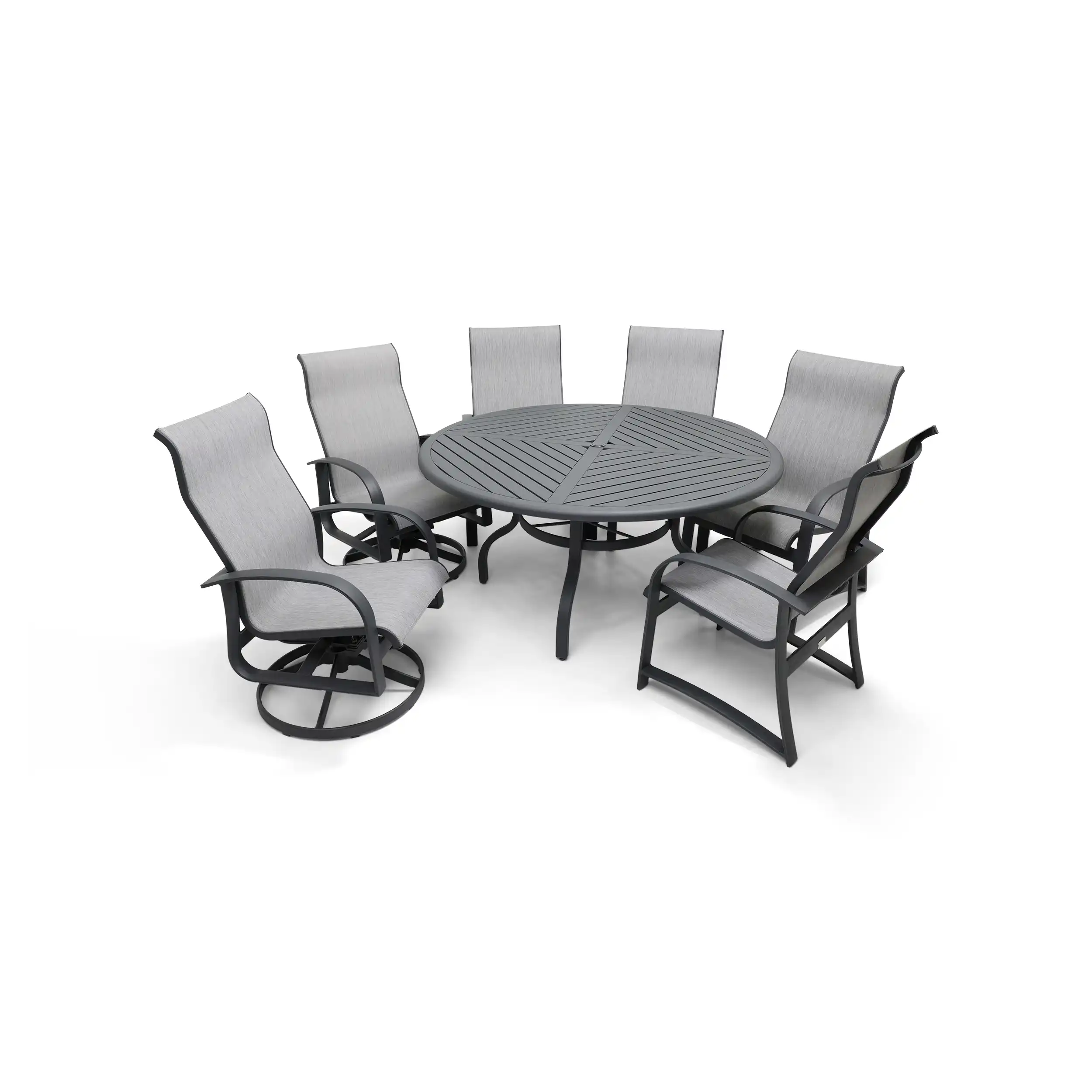 Wakefield 7 Piece Sling Round Dining Group - Image 4
