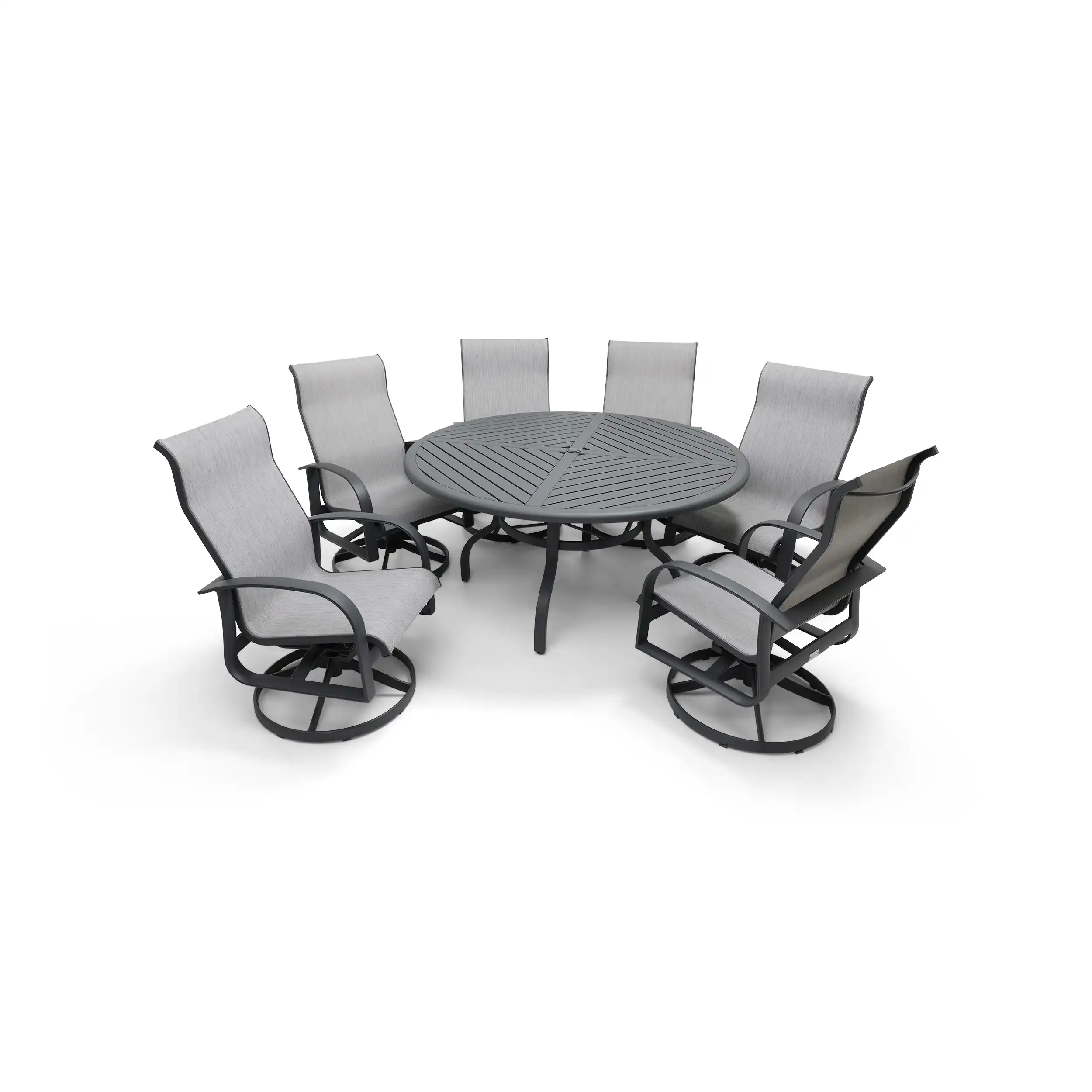 Wakefield 7 Piece Sling Round Dining Group - Image 5