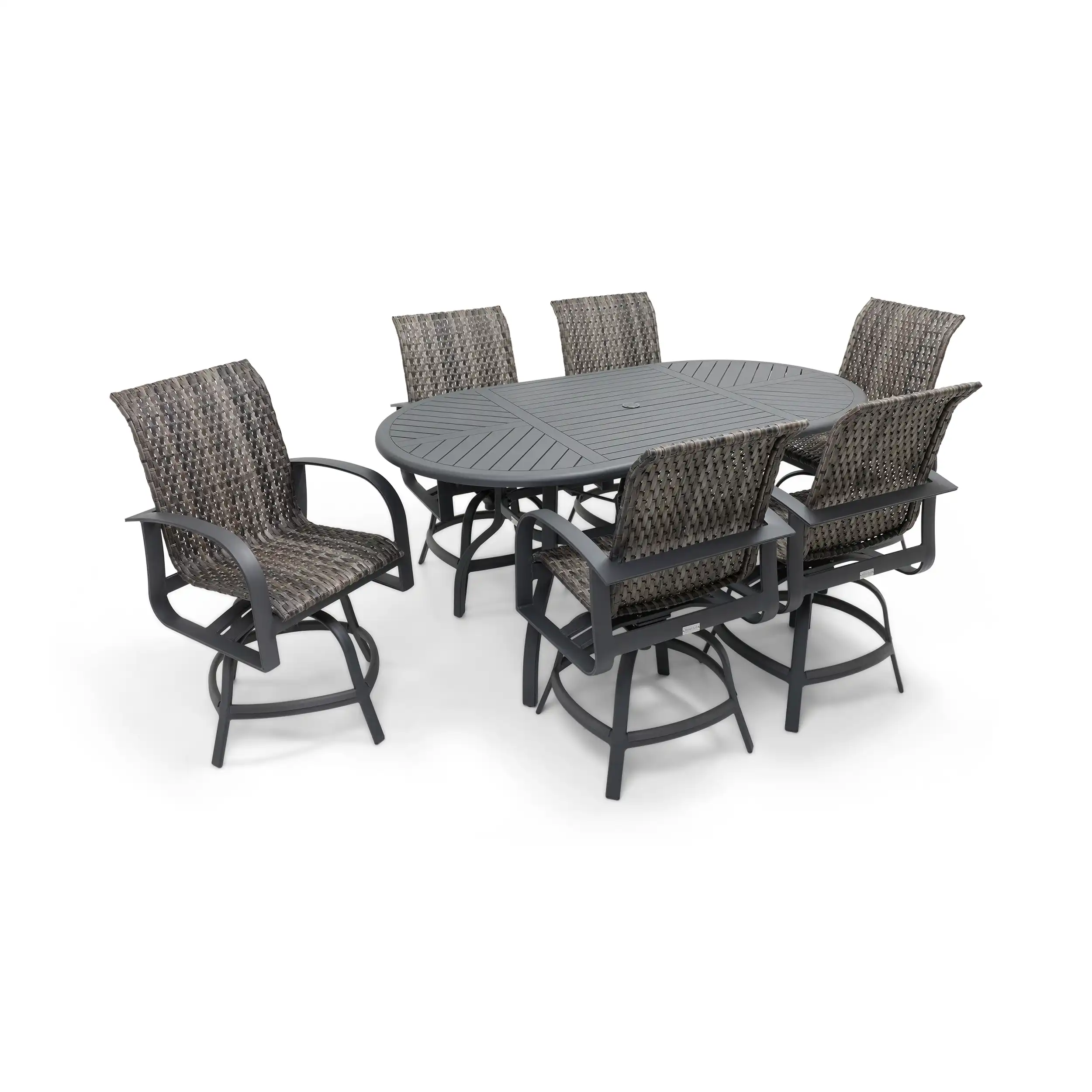 Wakefield 7 Piece Woven Counter Height Group - Image 2