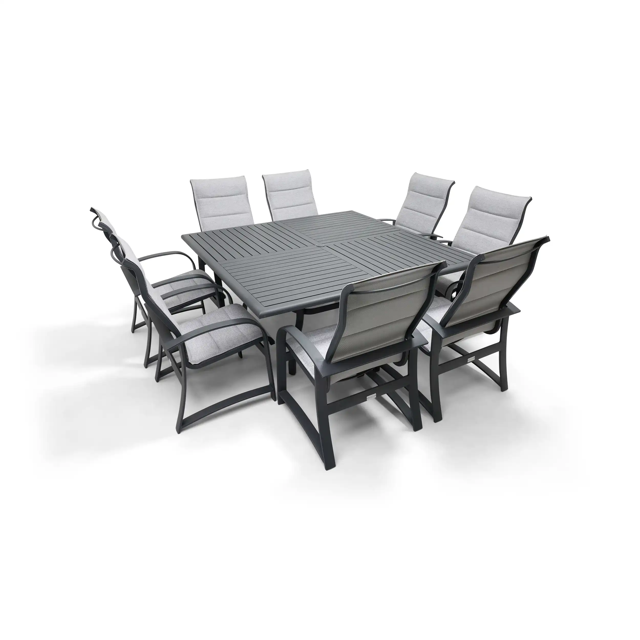 Wakefield 9 Piece Padded Sling Square Dining Group - Image 2
