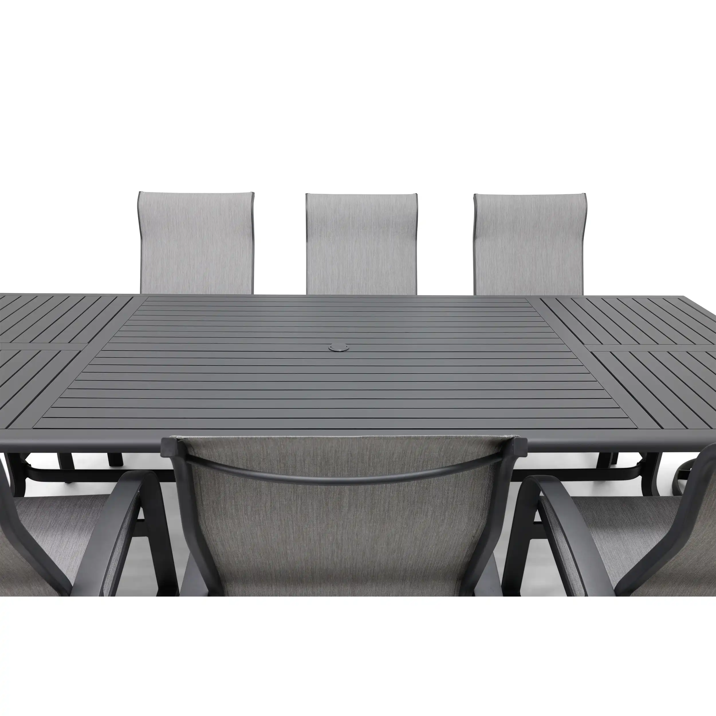 Wakefield 9 Piece Sling Dining Group W/ 44"x112" Rect. Table - Image 10
