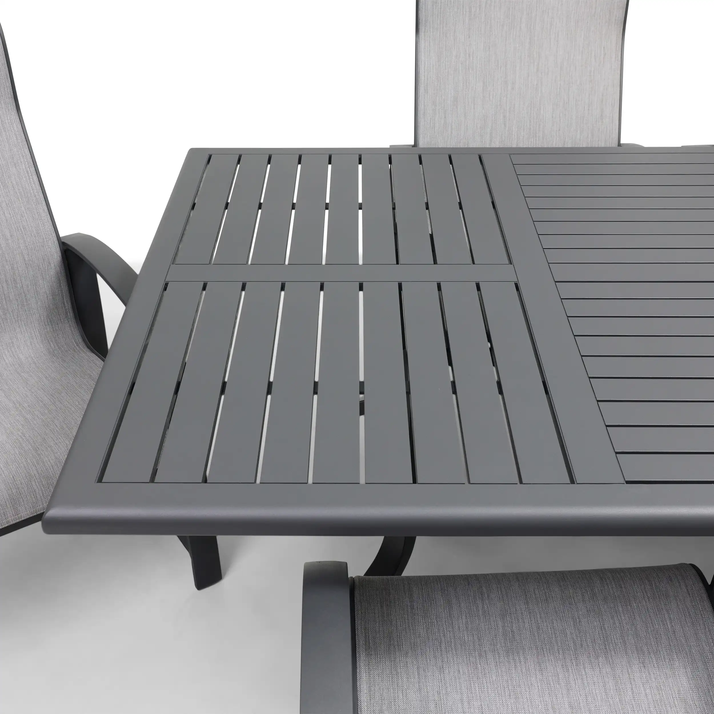 Wakefield 9 Piece Sling Dining Group W/ 44"x112" Rect. Table - Image 8