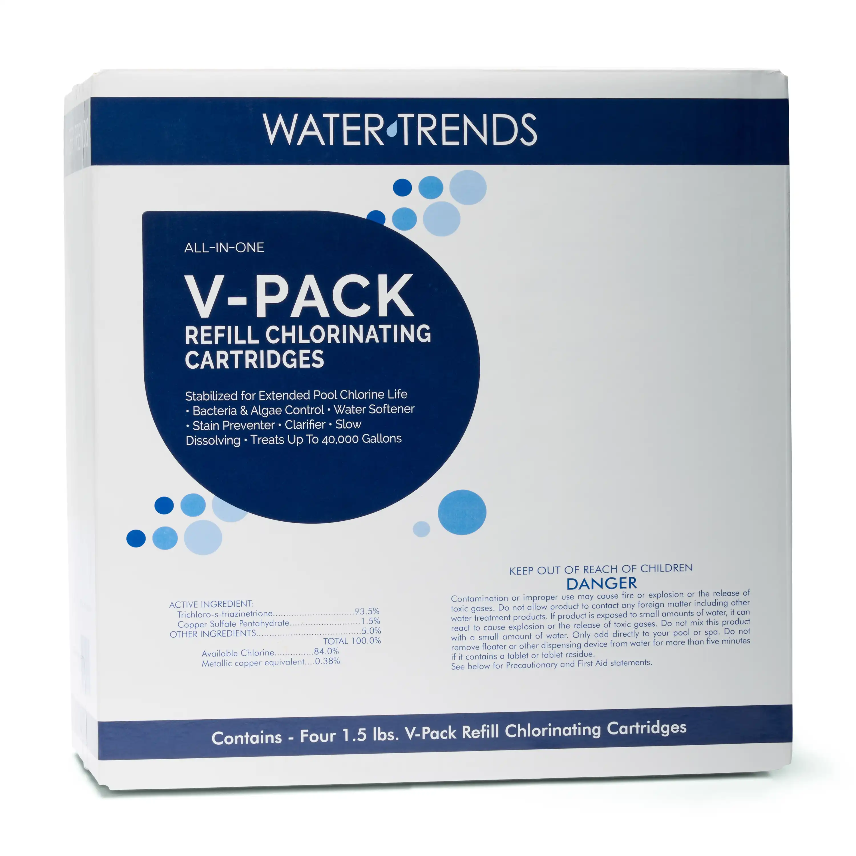 WATER TRENDS V-PACK 6-in-1 Power Tabs (4 Pack)
