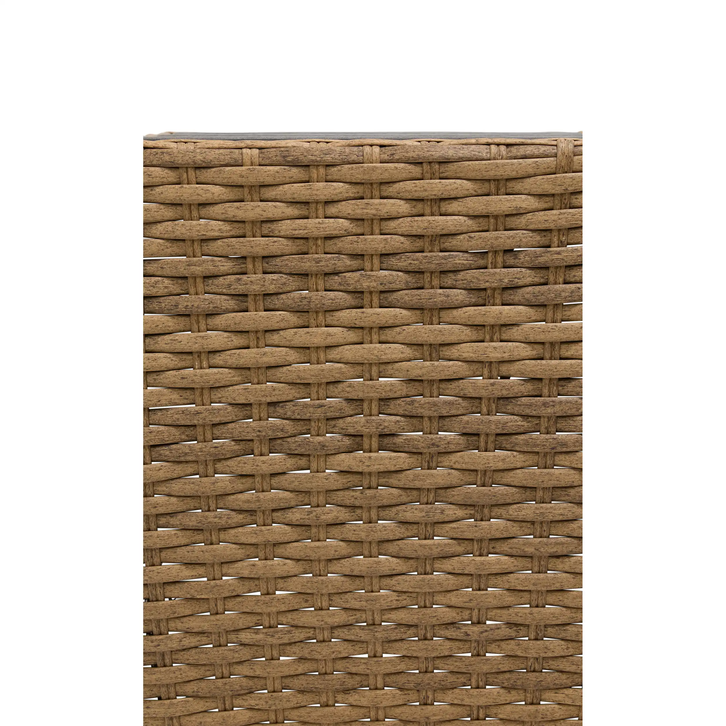 Benson 24" Square Woven Poly Top Side Table - Driftwood - Image 5