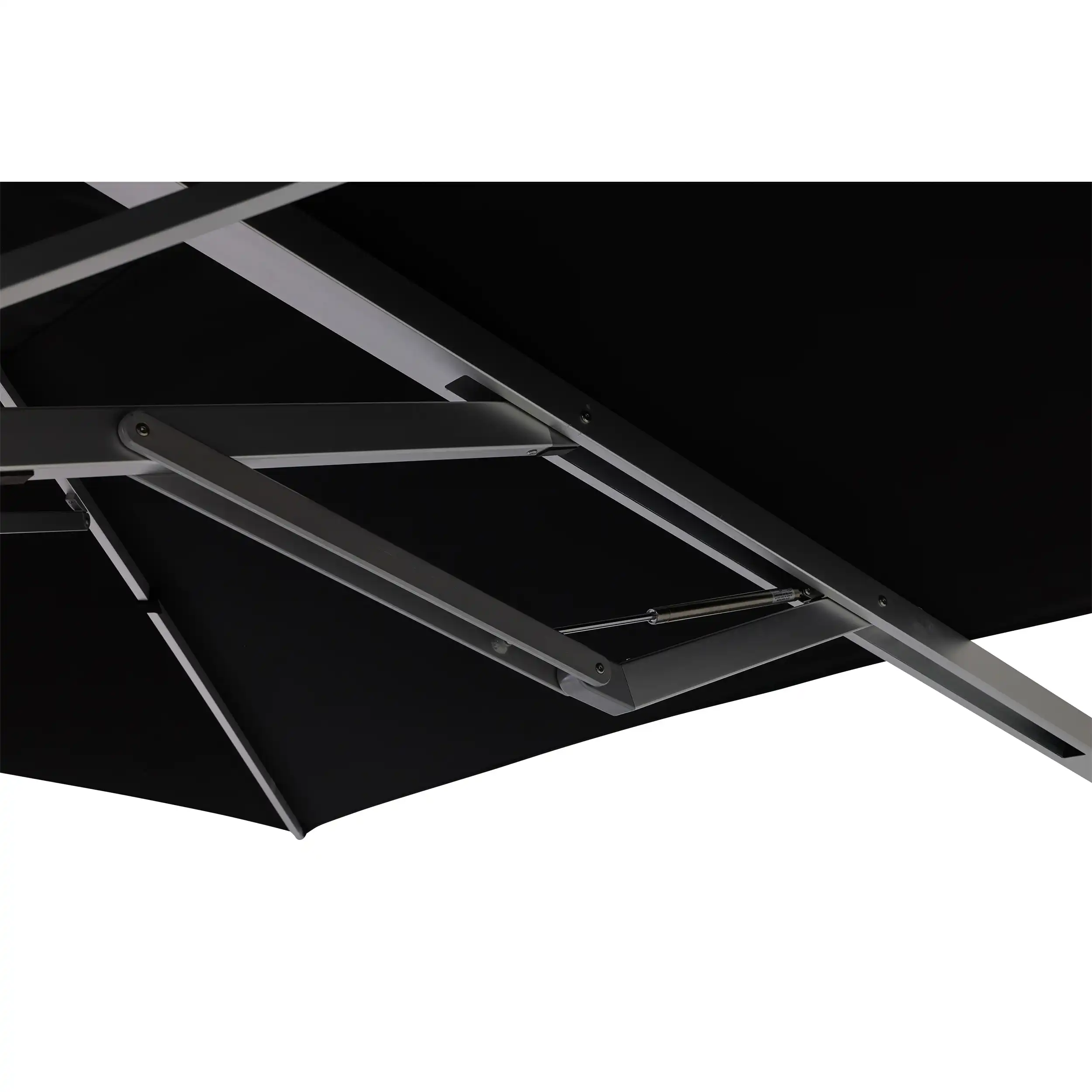 13' Square Commercial Valarium Cantilever Umbrella - Black - Image 12