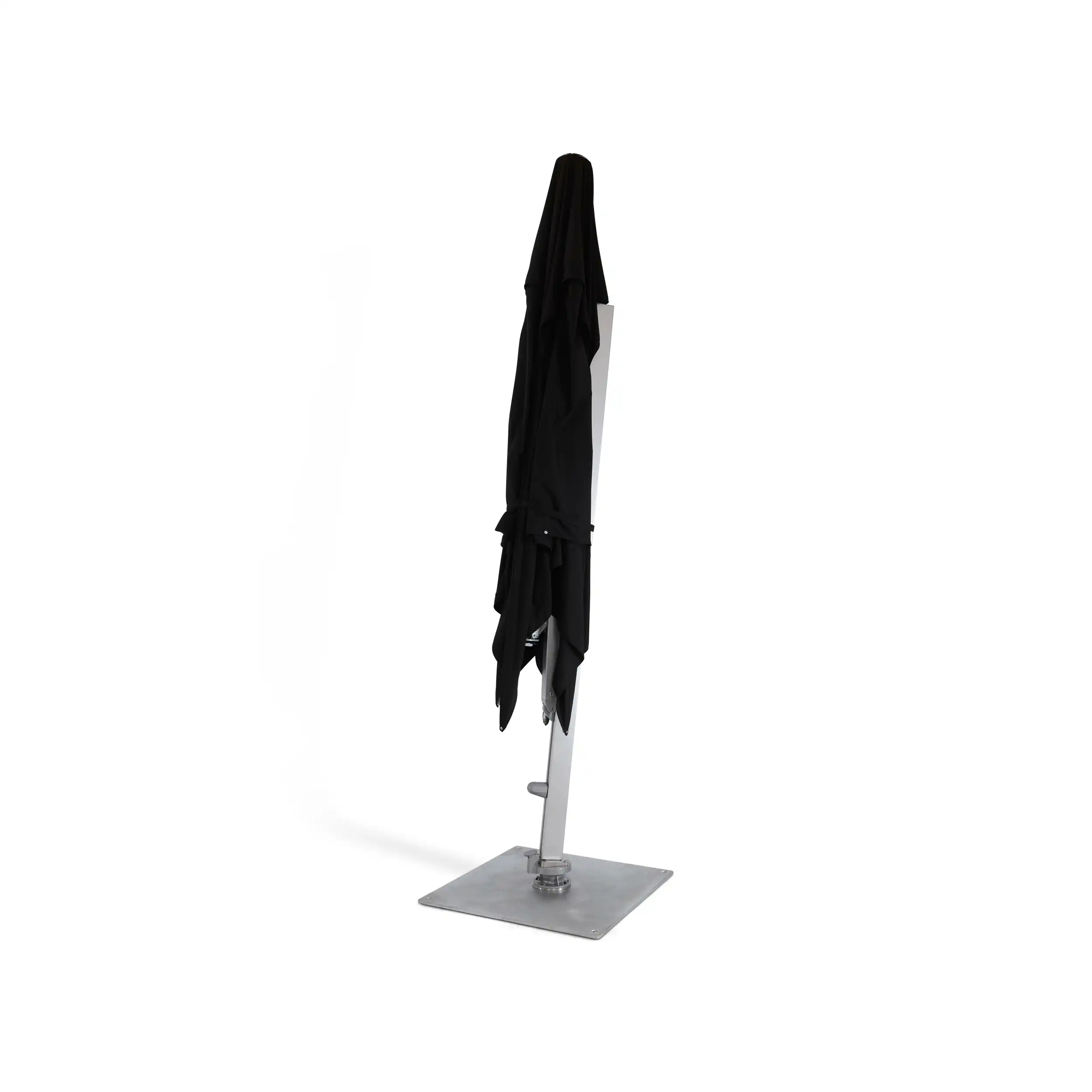 13' Square Commercial Valarium Cantilever Umbrella - Black - Image 5