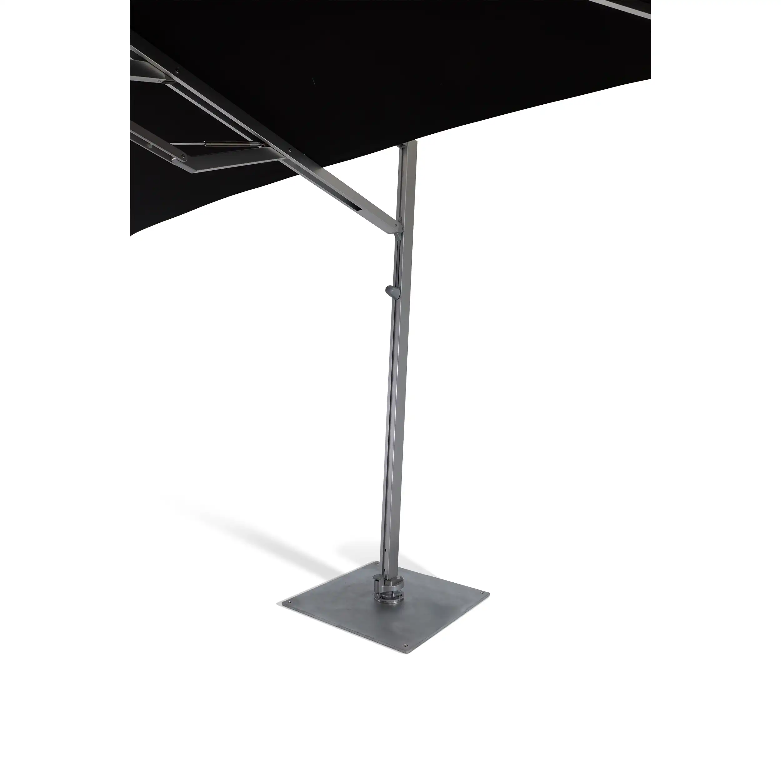 13' Square Commercial Valarium Cantilever Umbrella - Black - Image 9