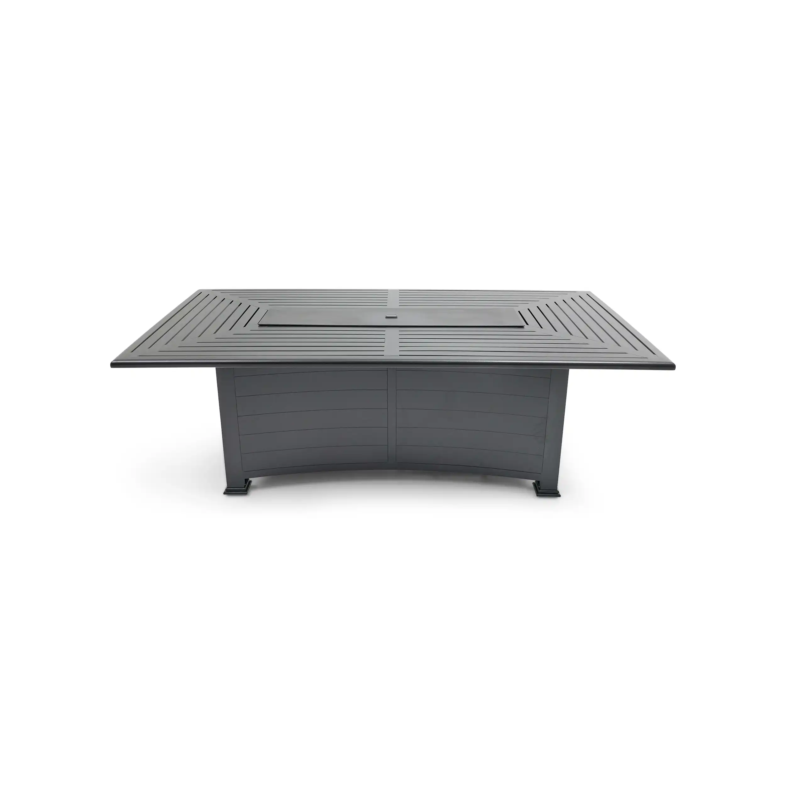 44"x84" Farnham Black Fire Dining Table W/ Lid - Image 13